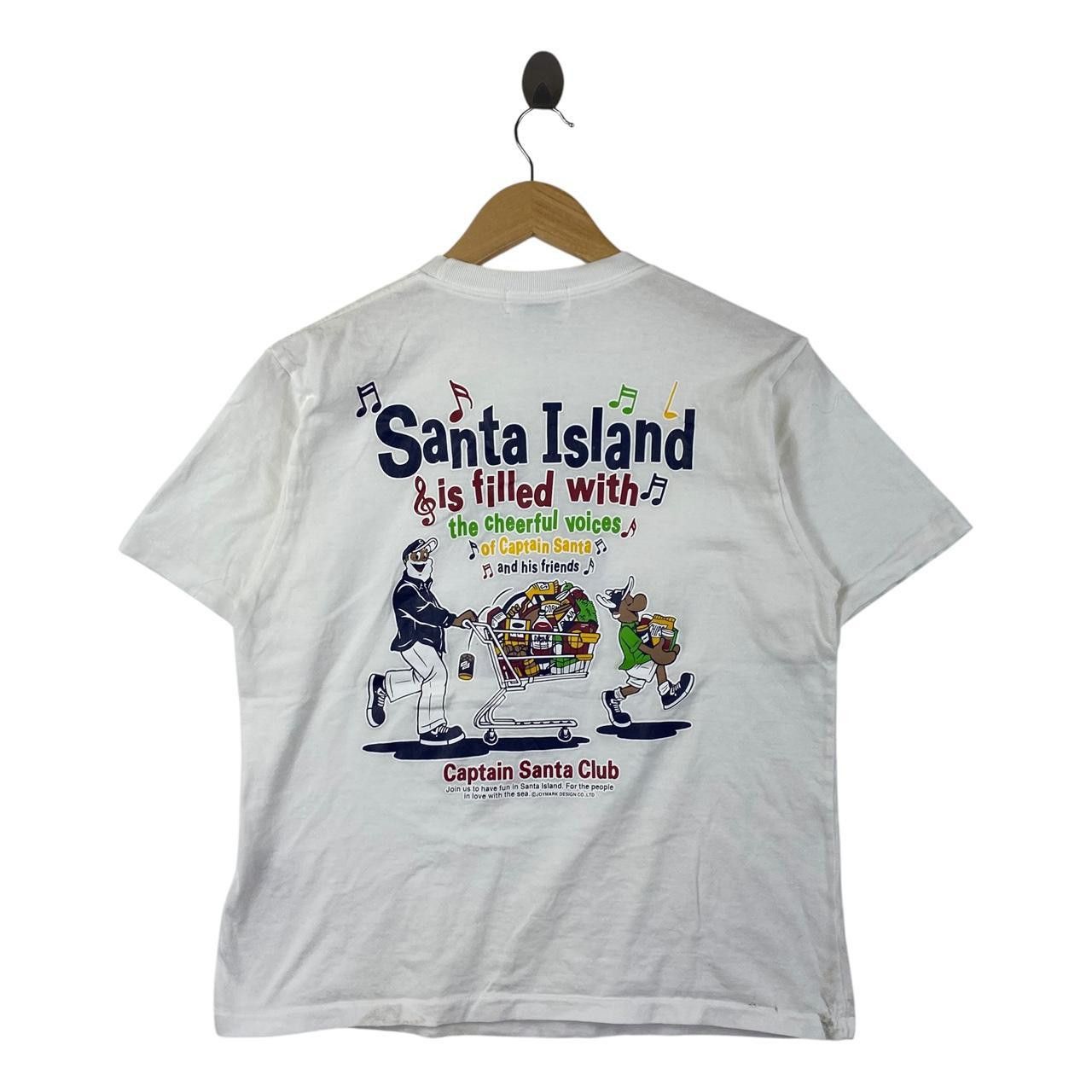 Vintage Vintage CAPTAIN SANTA CLUB Island Beach Tee Shirt Top Size S / US 4 / IT 40 - 1 Thumbnail