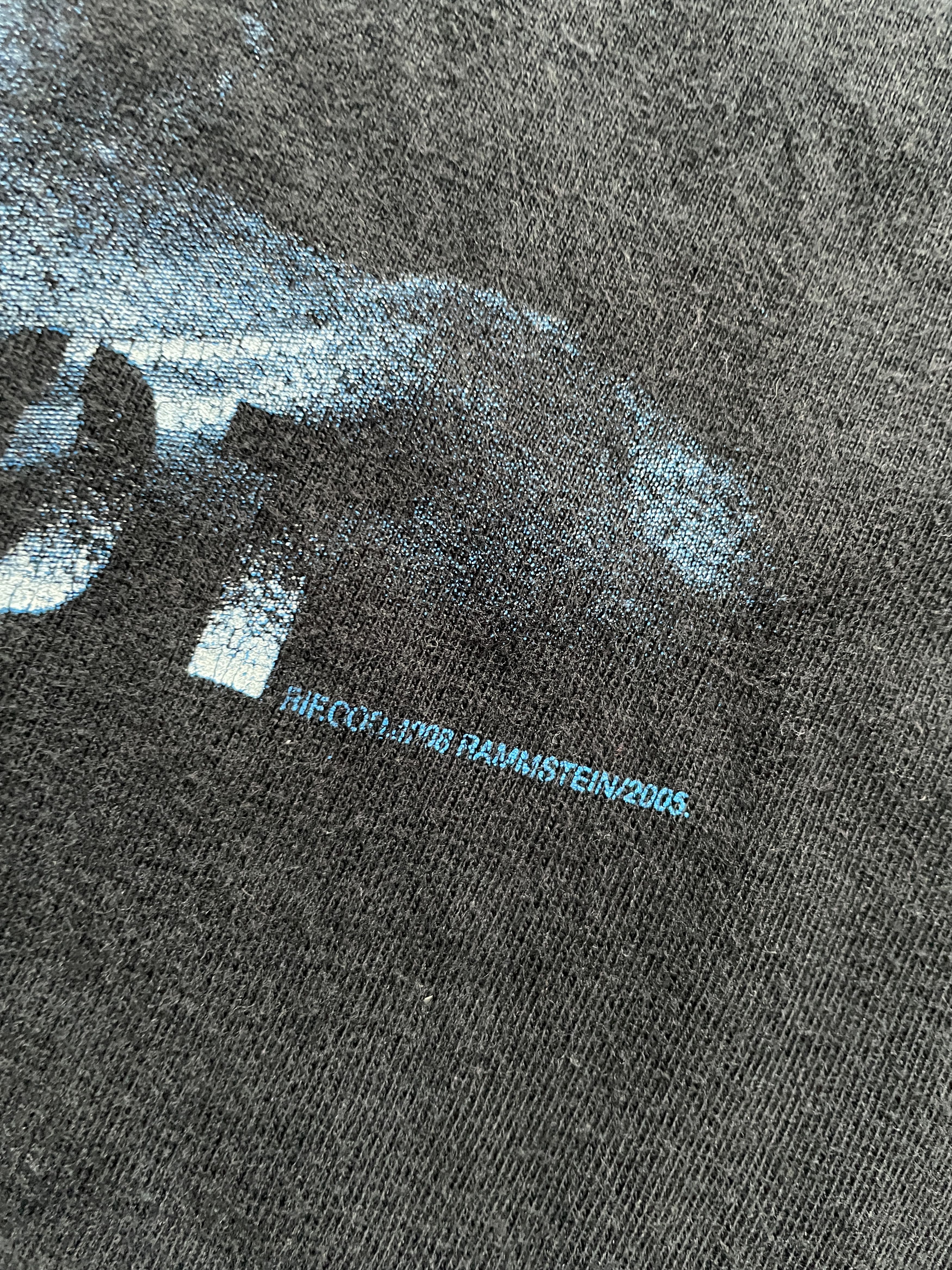 Vintage Y2K RAMMSTEIN 2005 ROSENROT BLACK WASHED BAND TEE Size US M / EU 48-50 / 2 - 3 Thumbnail