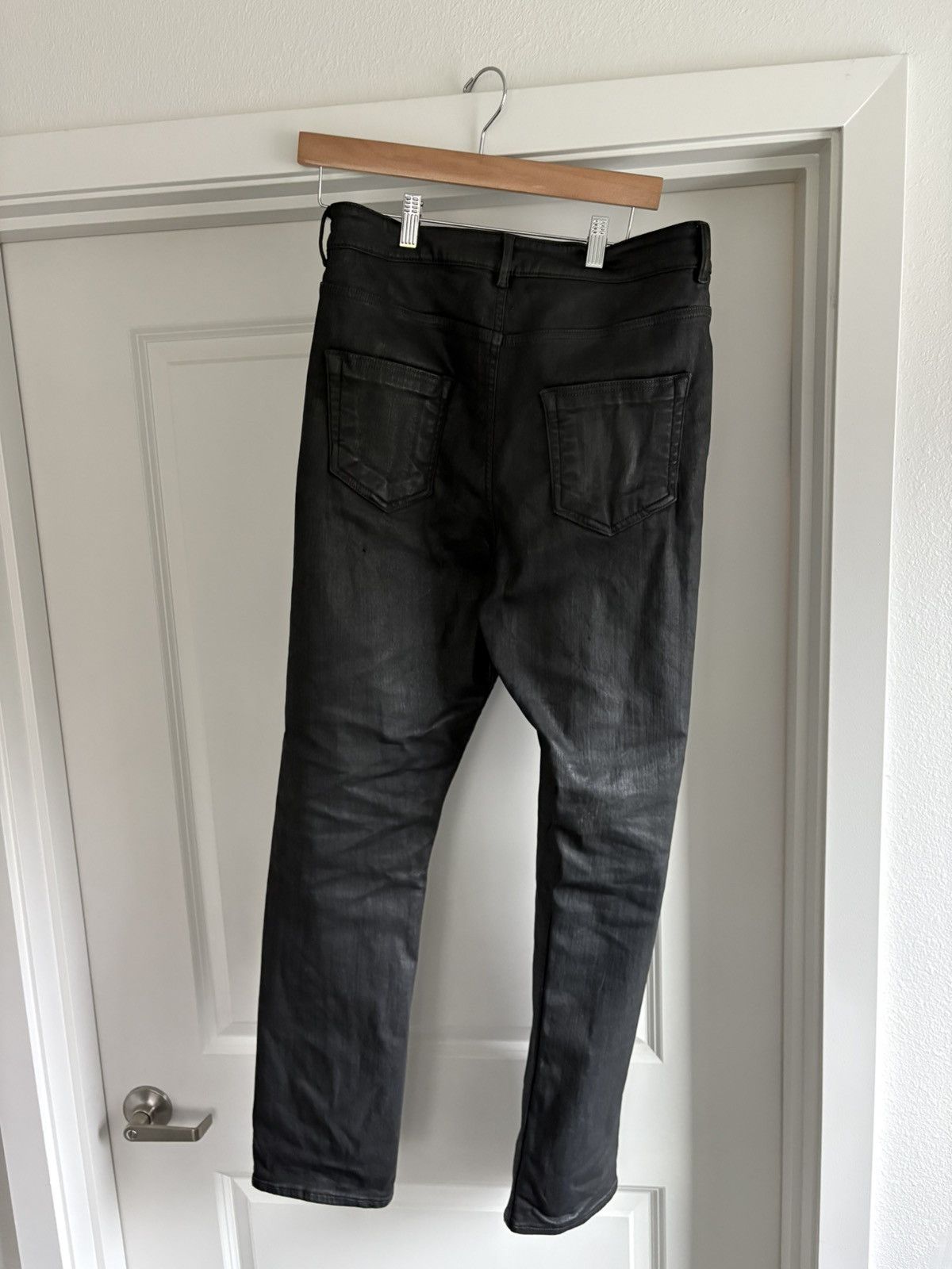 Rick Owens Drkshdw Rick owens DRKSHDW detroit waxed denim Size US 33 - 2 Thumbnail