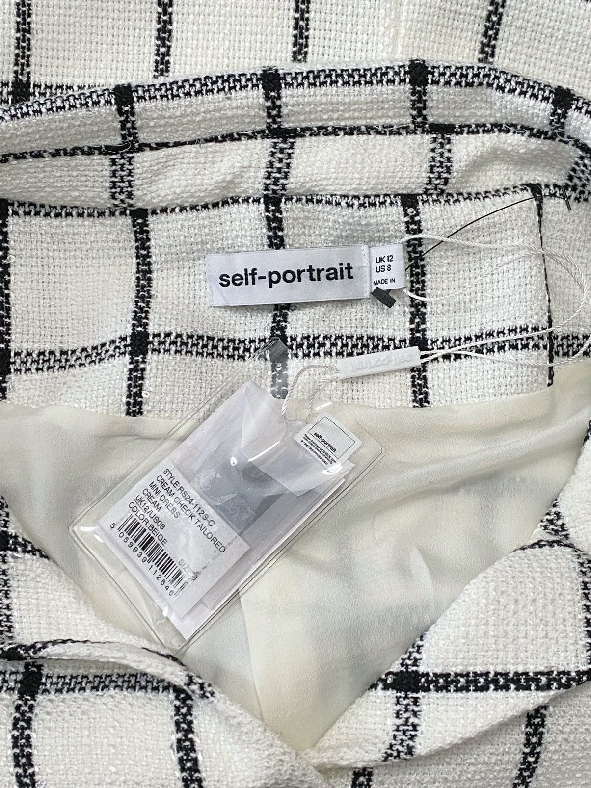 Self-Portrait Self-Portrait Checkered Belted Minidress size 8 Size M / US 6-8 / IT 42-44 - 11 Thumbnail