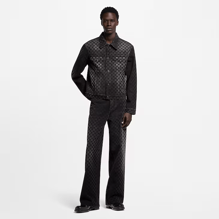 Louis Vuitton Flocked Damier Denim Trucker Jacket Size US L / EU 52-54 / 3 - 5 Thumbnail