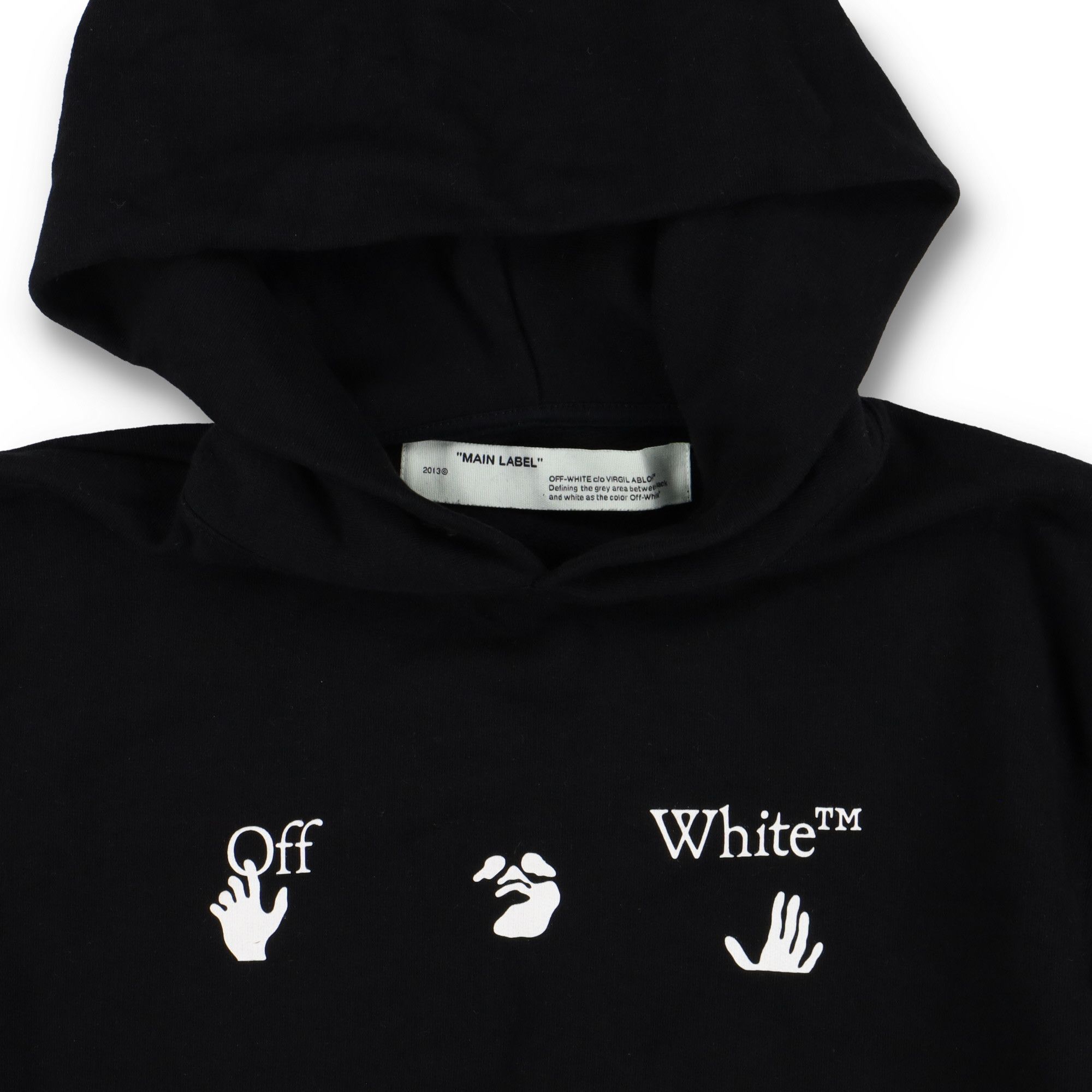 Off-White Black Big Swimming Man Logo Hoodie Size US M / EU 48-50 / 2 - 6 Thumbnail