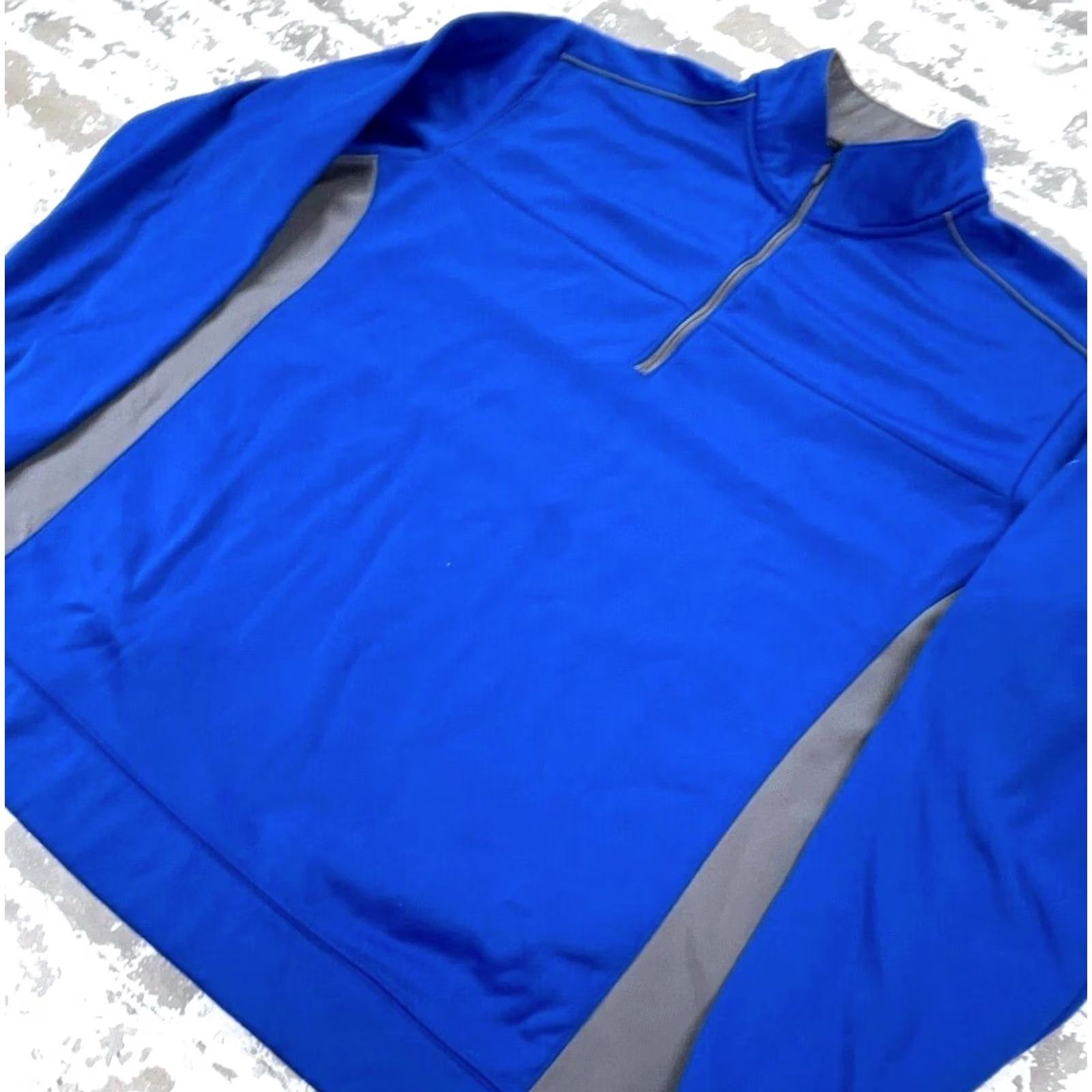 Nike Nike Sweatshirt Men XL Blue Gray Pullover Dri Fit Quarter Zip Sweater Royal Size US XL / EU 56 / 4 - 2 Thumbnail