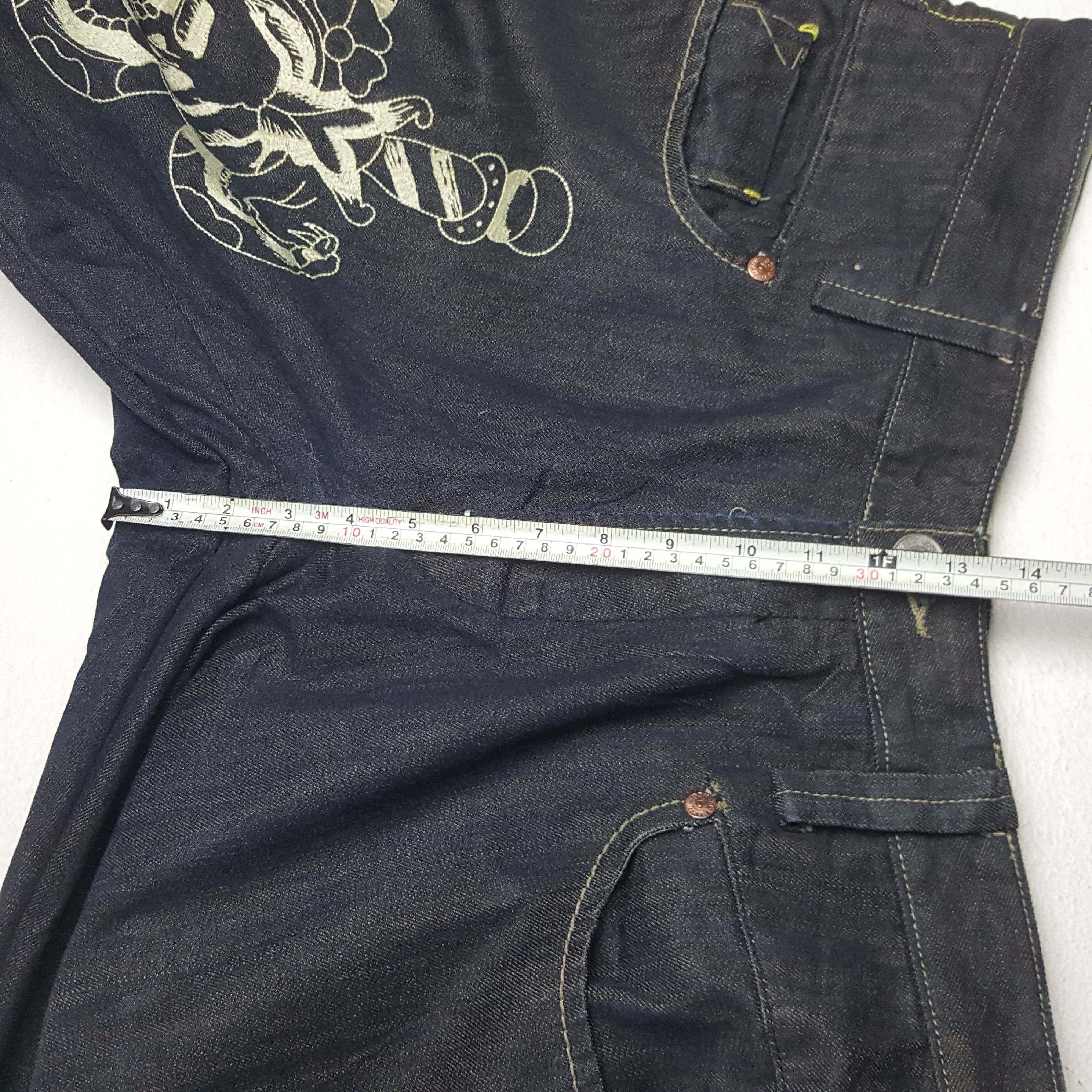 Ed Hardy × Vintage Vintage Ed Hardy Snake Design Denim Jeans Size US 38 / EU 54 - 8 Thumbnail