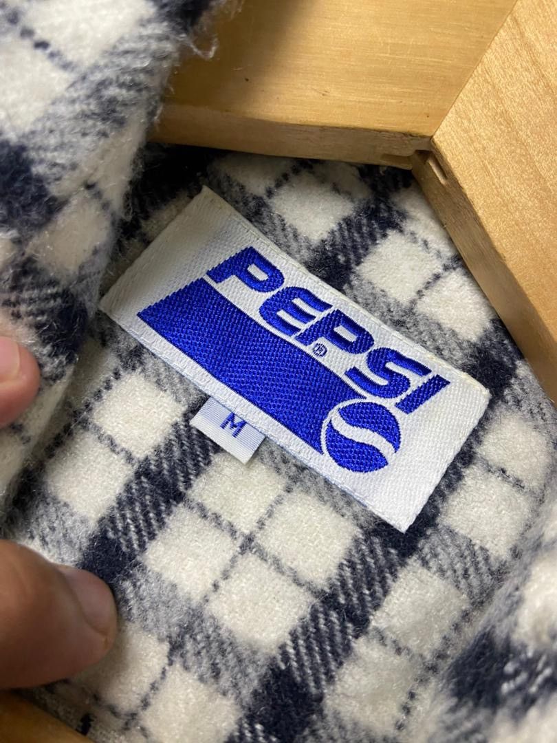 Pepsi Pepsi Brand Wool Checkered Flannel Up Shirts (191) Size US M / EU 48-50 / 2 - 3 Thumbnail
