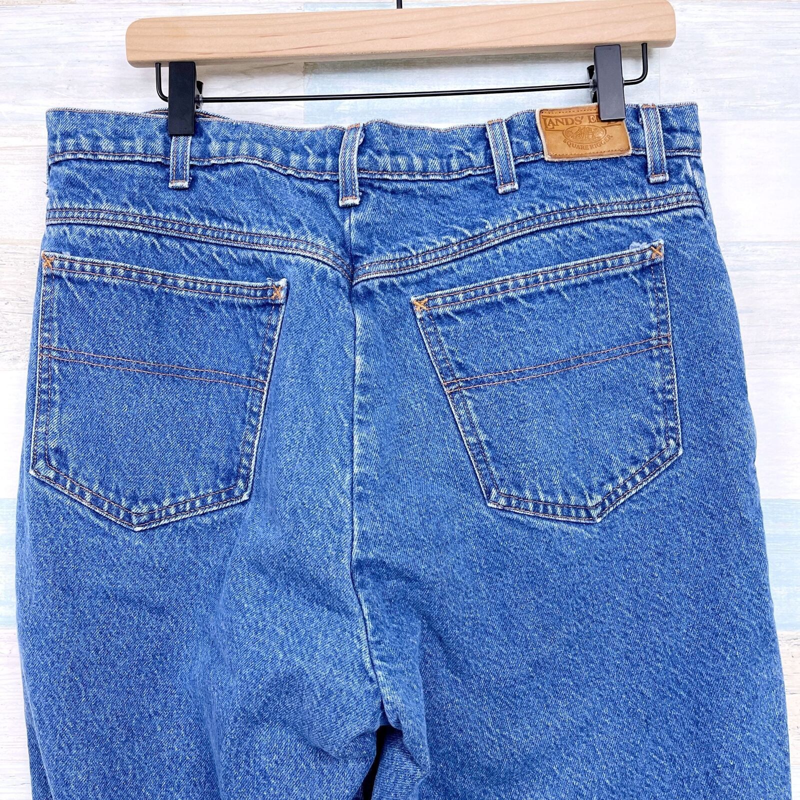 Lands' End Lands End Vintage USA Made Flannel Lined Jeans Mens 36x30.5 Size US 36 / EU 52 - 5 Thumbnail