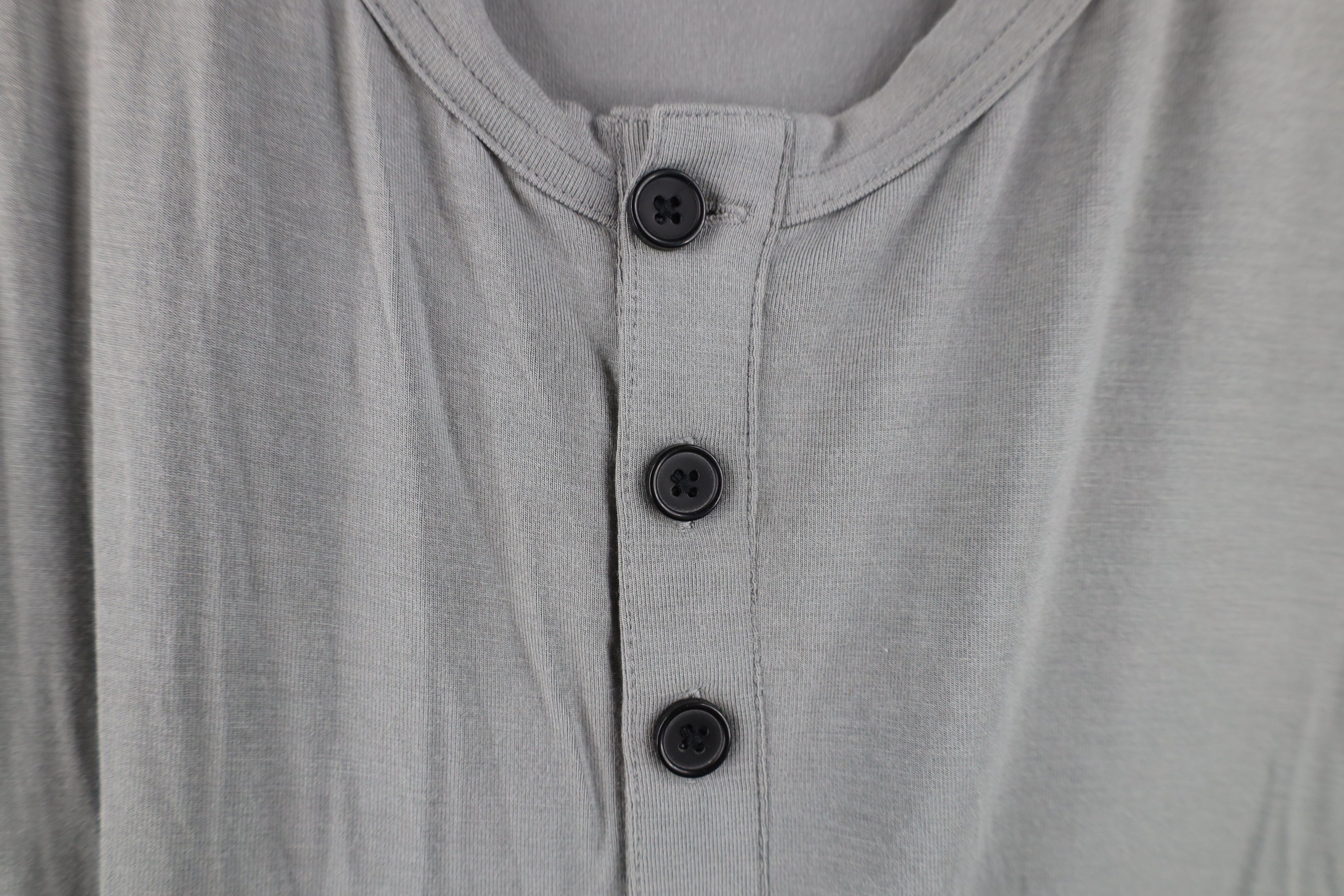 Duluth Trading Company Duluth Trading Co Knit Long Sleeve Henley T-Shirt Gray Size US XL / EU 56 / 4 - 4 Thumbnail