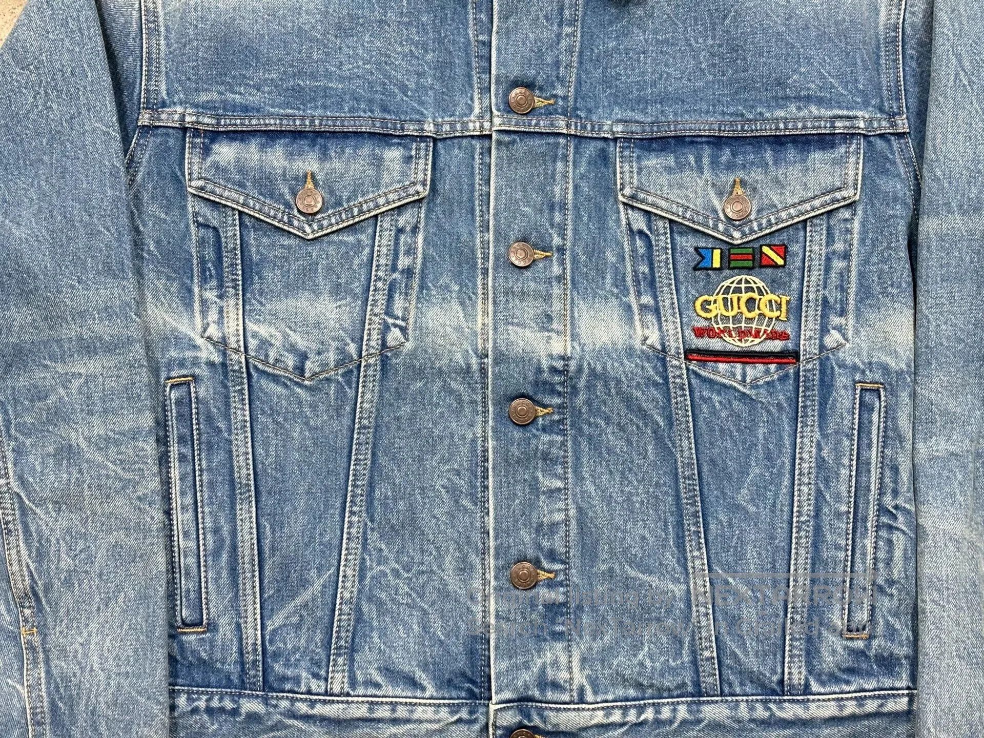 Gucci Gucci Vintage Logo Denim Jacket. Size US M / EU 48-50 / 2 - 6 Thumbnail