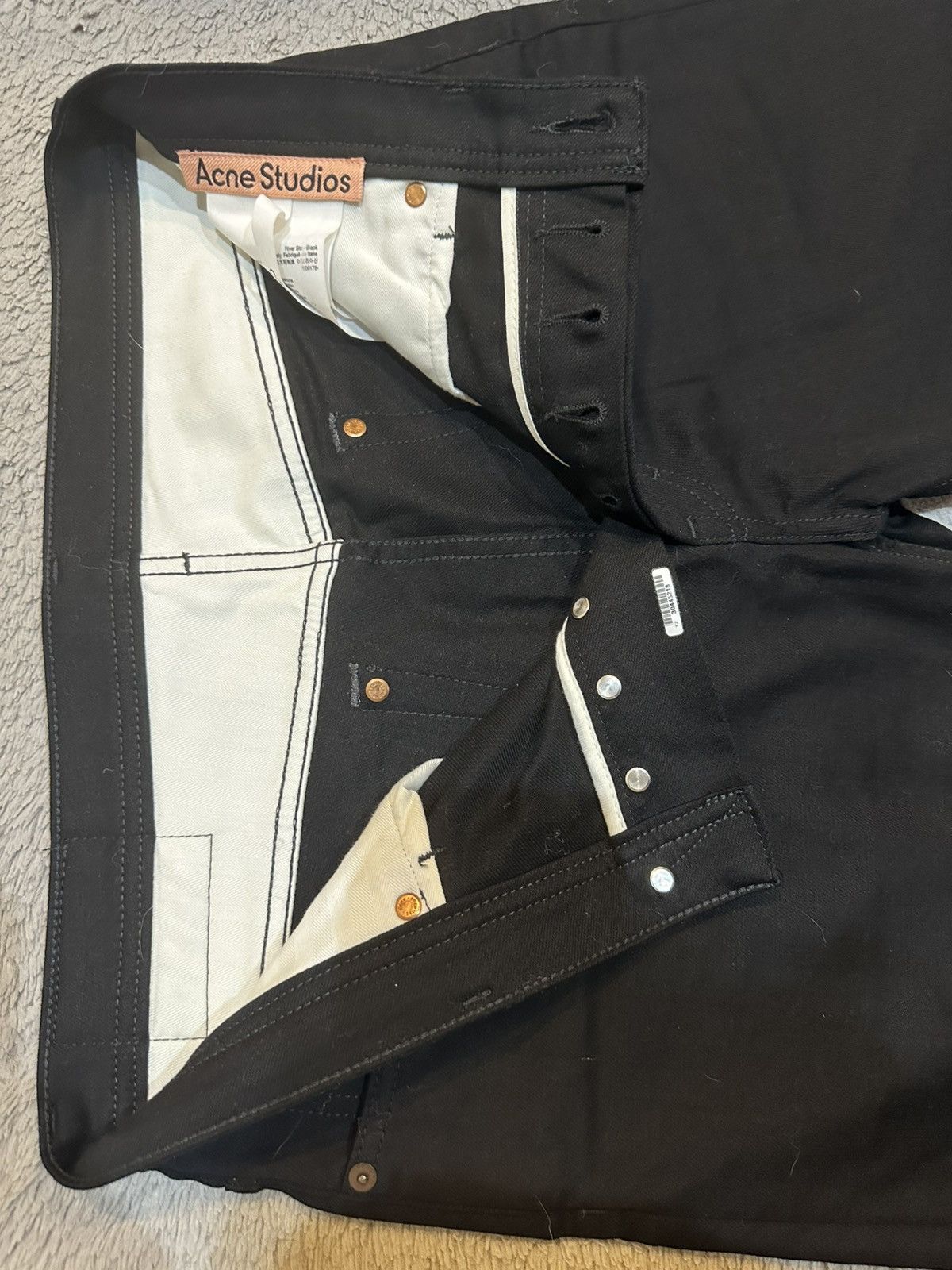 Acne Studios Acne Studios River Stay Black jeans Size US 32 / EU 48 - 3 Thumbnail