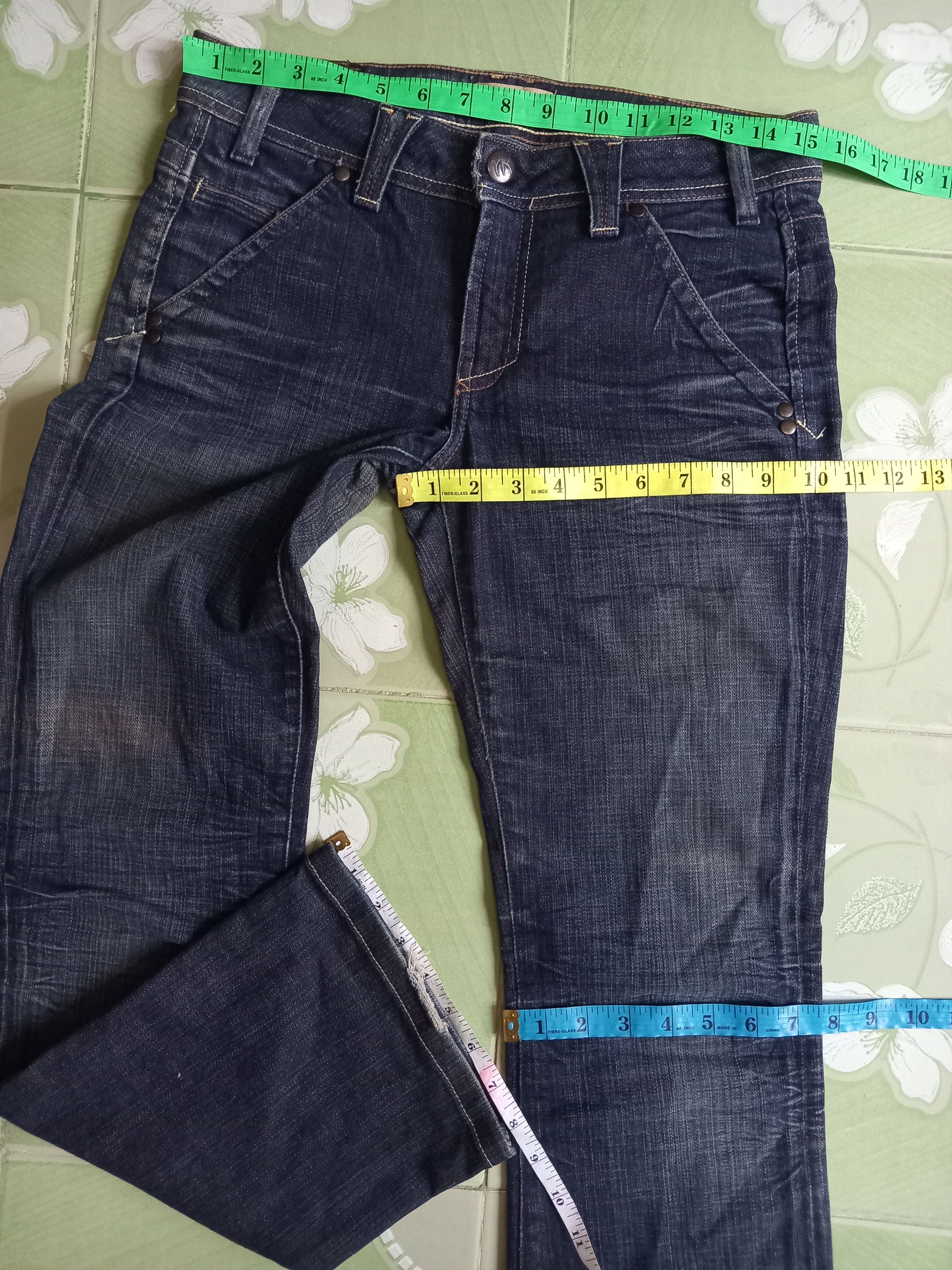 Vintage Vintage YANUK Rusty Wash Distressed Faded Jeans Size 30" / US 8 / IT 44 - 5 Thumbnail