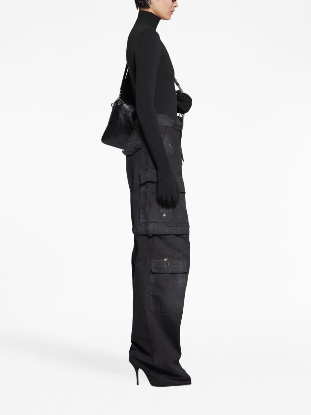 Balenciaga o1mt1gz1224 Gloves Sweater in Black Size US S / EU 44-46 / 1 - 4 Thumbnail