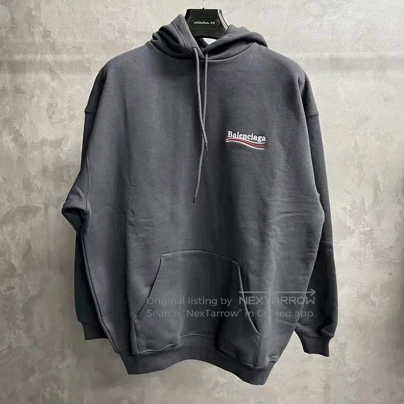 Balenciaga Balenciaga Gray Logo Print Hoodie. Size US XS / EU 42 / 0 - 2 Thumbnail