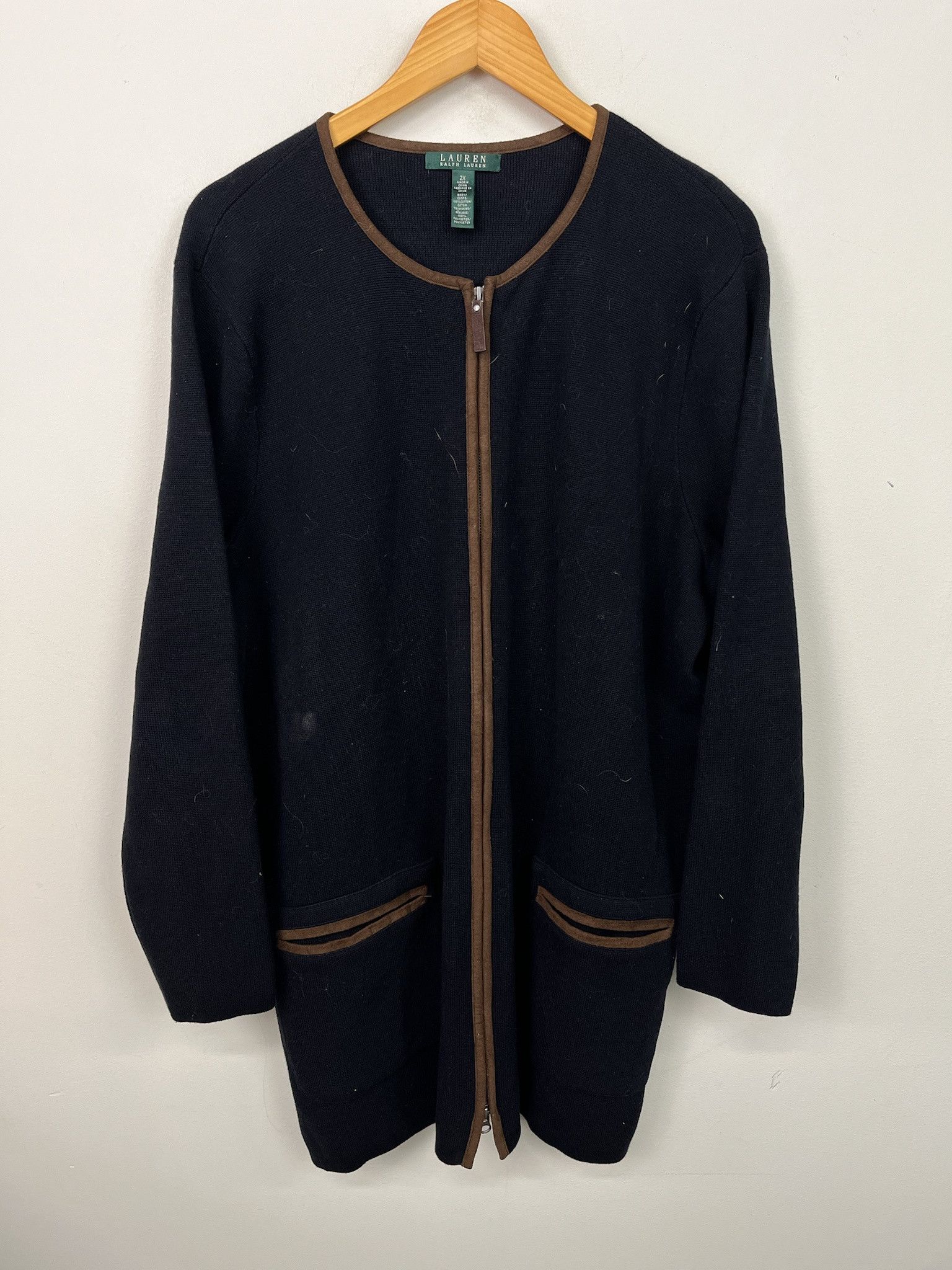 Polo Ralph Lauren Vintage 90s Lauren Ralph Lauren Full Zip Knit