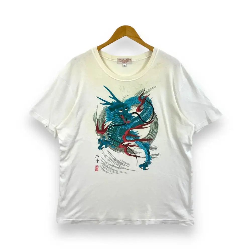 Japanese Brand Vintage 90's JAPANESE TRADITIONAL Dragon Mystical Creature Size US L / EU 52-54 / 3 - 1 Thumbnail