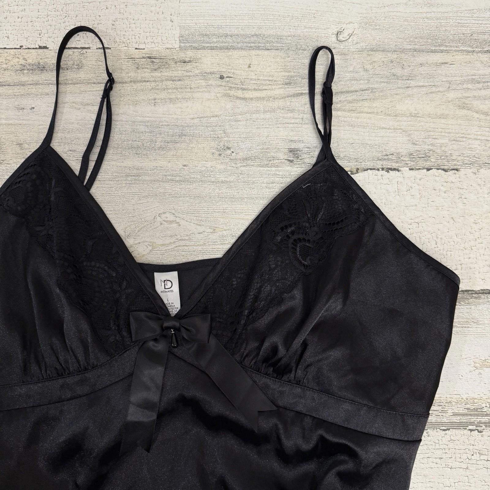 The Unbranded Brand Black Whimygoth Slip Lace Large Dress Size L / US 10 / IT 46 - 6 Thumbnail