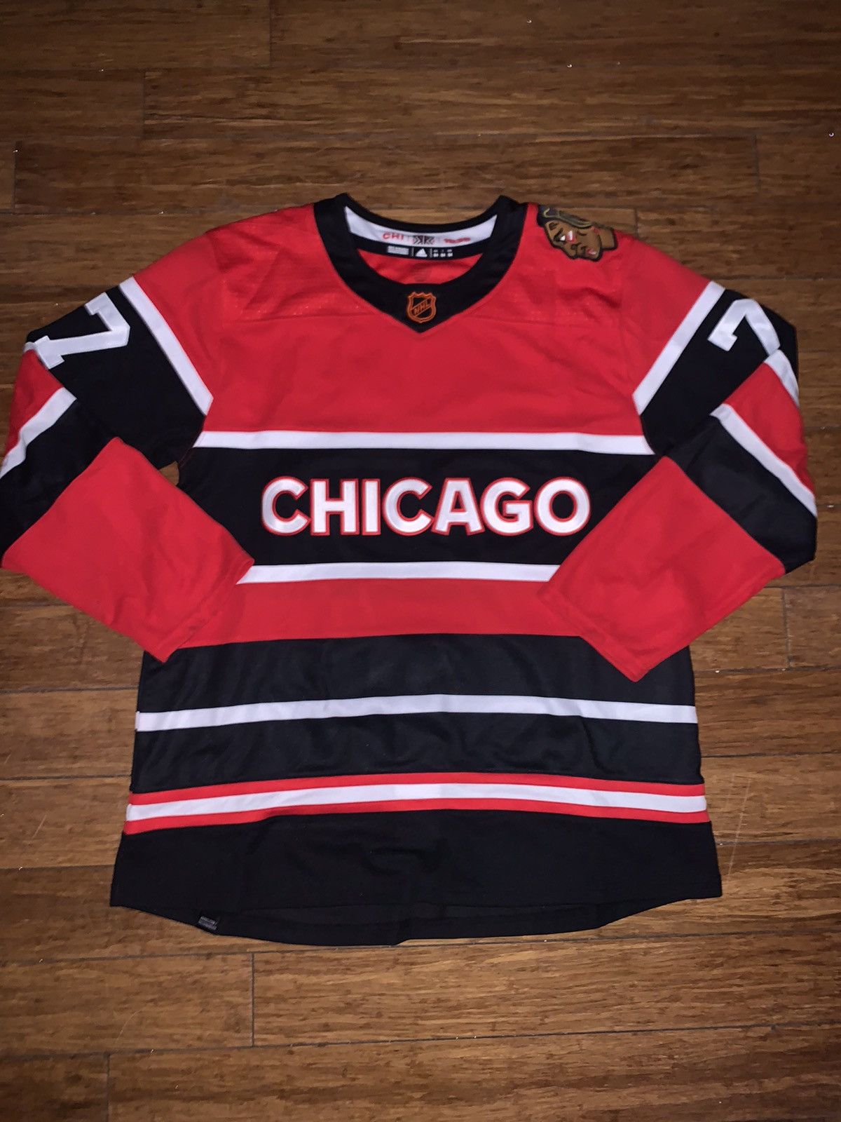 Adidas 2022 adidas chicago blackhawks dach jersey Size US L / EU 52-54 / 3 - 1 Thumbnail