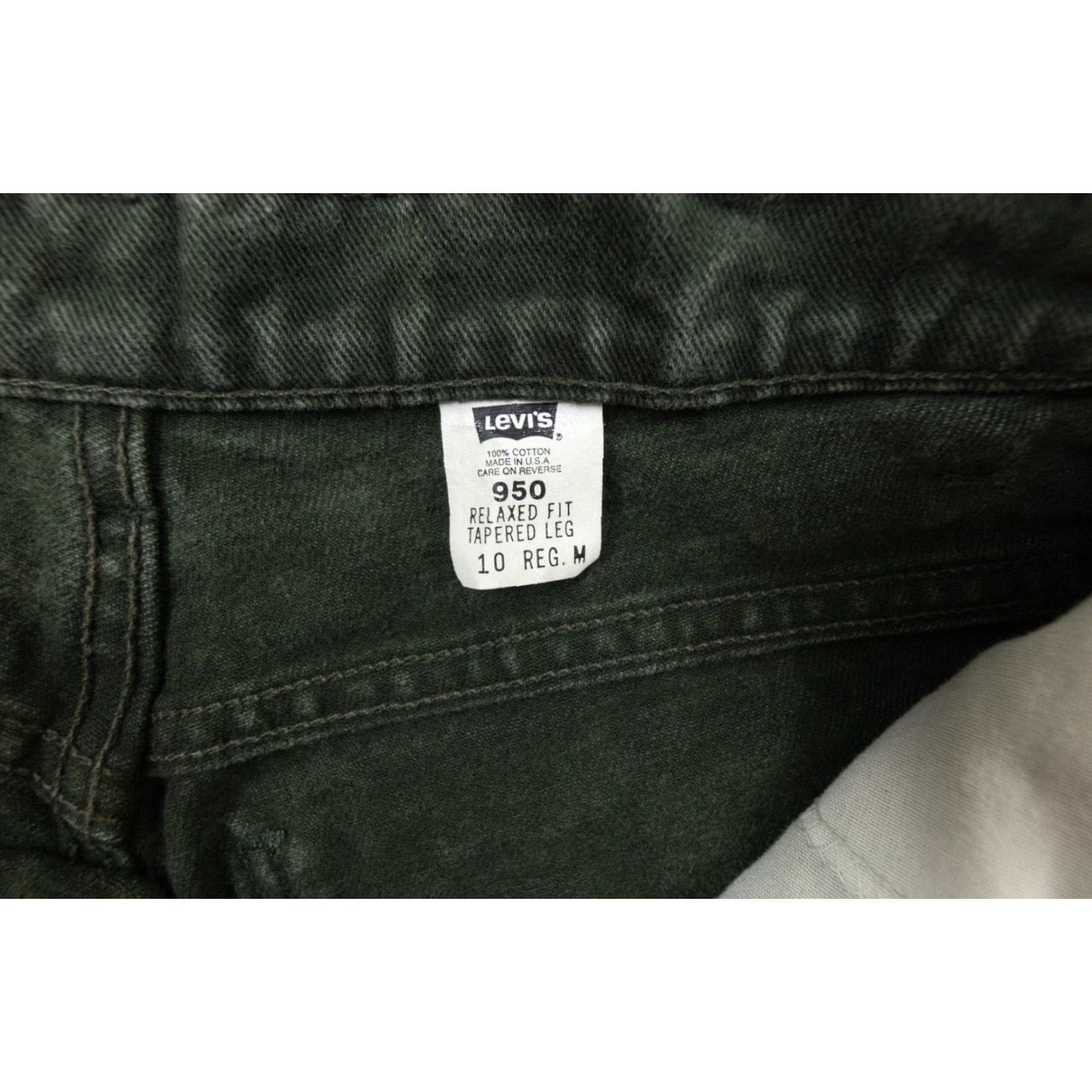 Levi's VINTAGE Levi's Jeans Womens 10 Green 90s Relaxed Fit Tapered Denim Pants Size 32" / US 10 / IT 46 - 5 Thumbnail