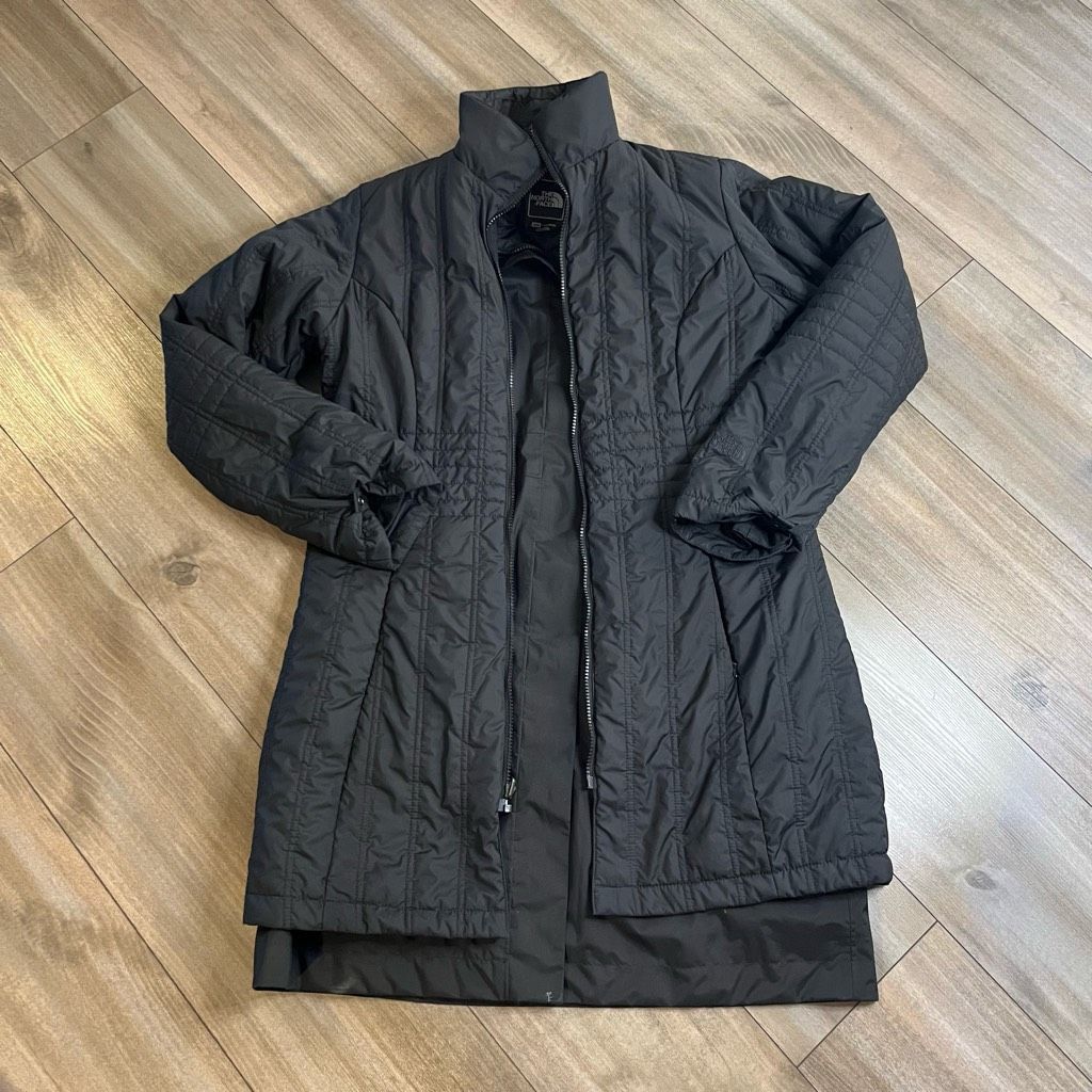 The North Face The North Face Womens Insulated Black Ruka W/ Trench Coat In Size M / US 6-8 / IT 42-44 - 1 Thumbnail