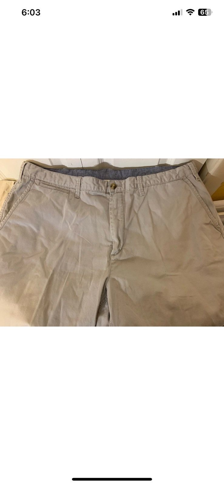 Polo Ralph Lauren Polo Ralph Lauren mens sz 42T gray flat front shorts Size US 42 / EU 58 - 7 Thumbnail