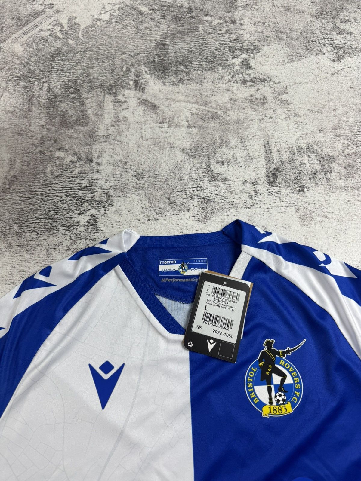 Macron NEW Bristol Rovers 2022/2023 Soccer Football Macron Men’s Large T Shirt Jersey Size US L / EU 52-54 / 3 - 7 Thumbnail