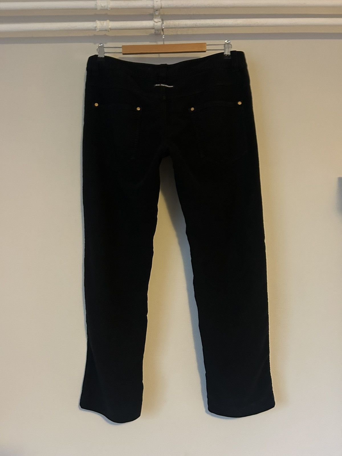 Jean Paul Gaultier Jean Paul Gaultier Black Velvety Pants – Estimated Size 35 Size US 35 - 7 Thumbnail