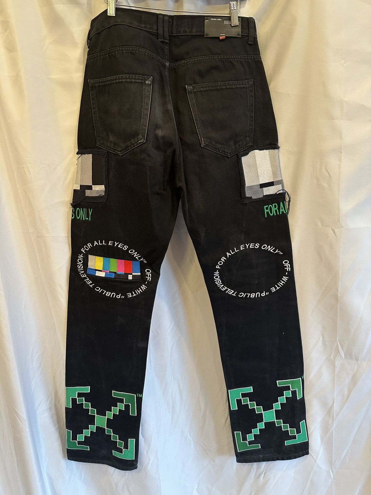 Off-White Off-White Black Denim Pants Size US 32 / EU 48 - 6 Thumbnail