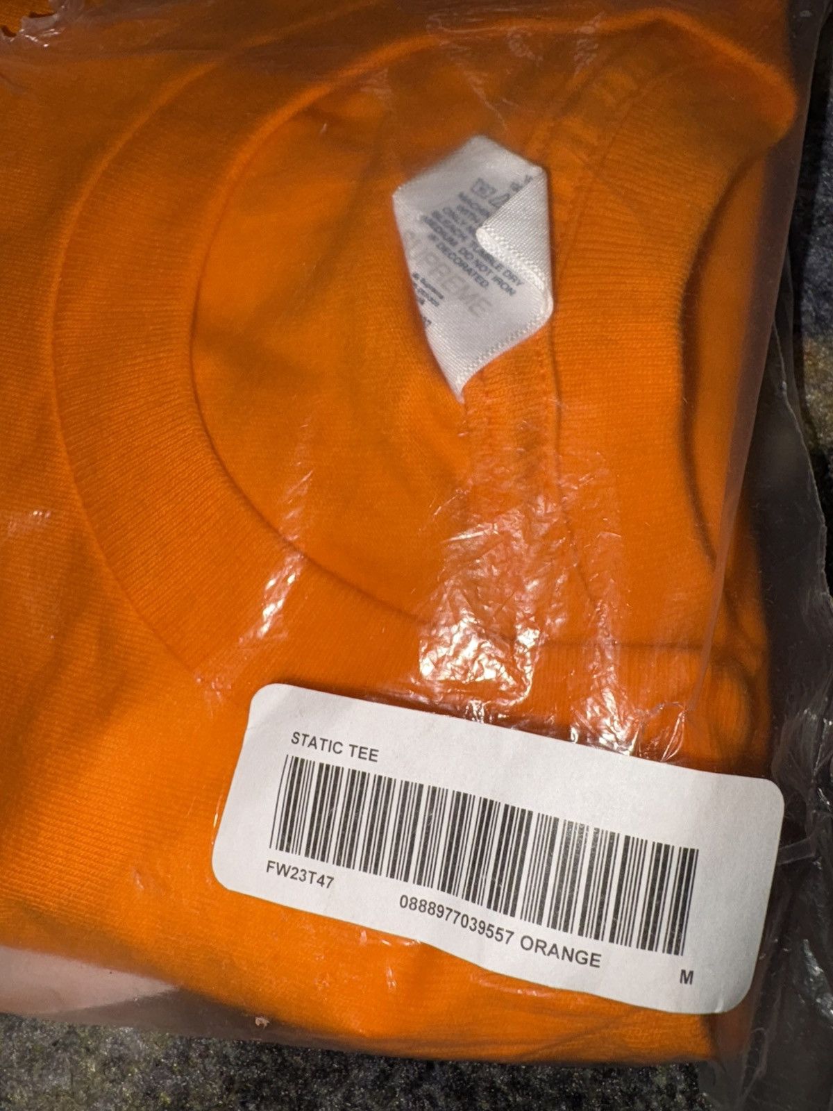 Supreme Supreme Static Tee Orange Size US M / EU 48-50 / 2 - 4 Thumbnail