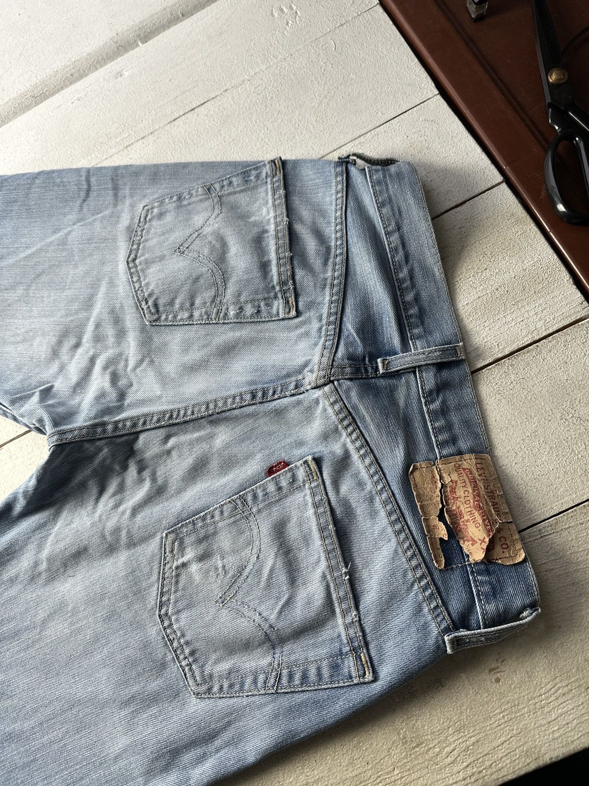 Levi's 🚨Vintage 90s Levis Jeans 00505 Rare Light Wash Denim 505 Size US 30 / EU 46 - 11 Thumbnail