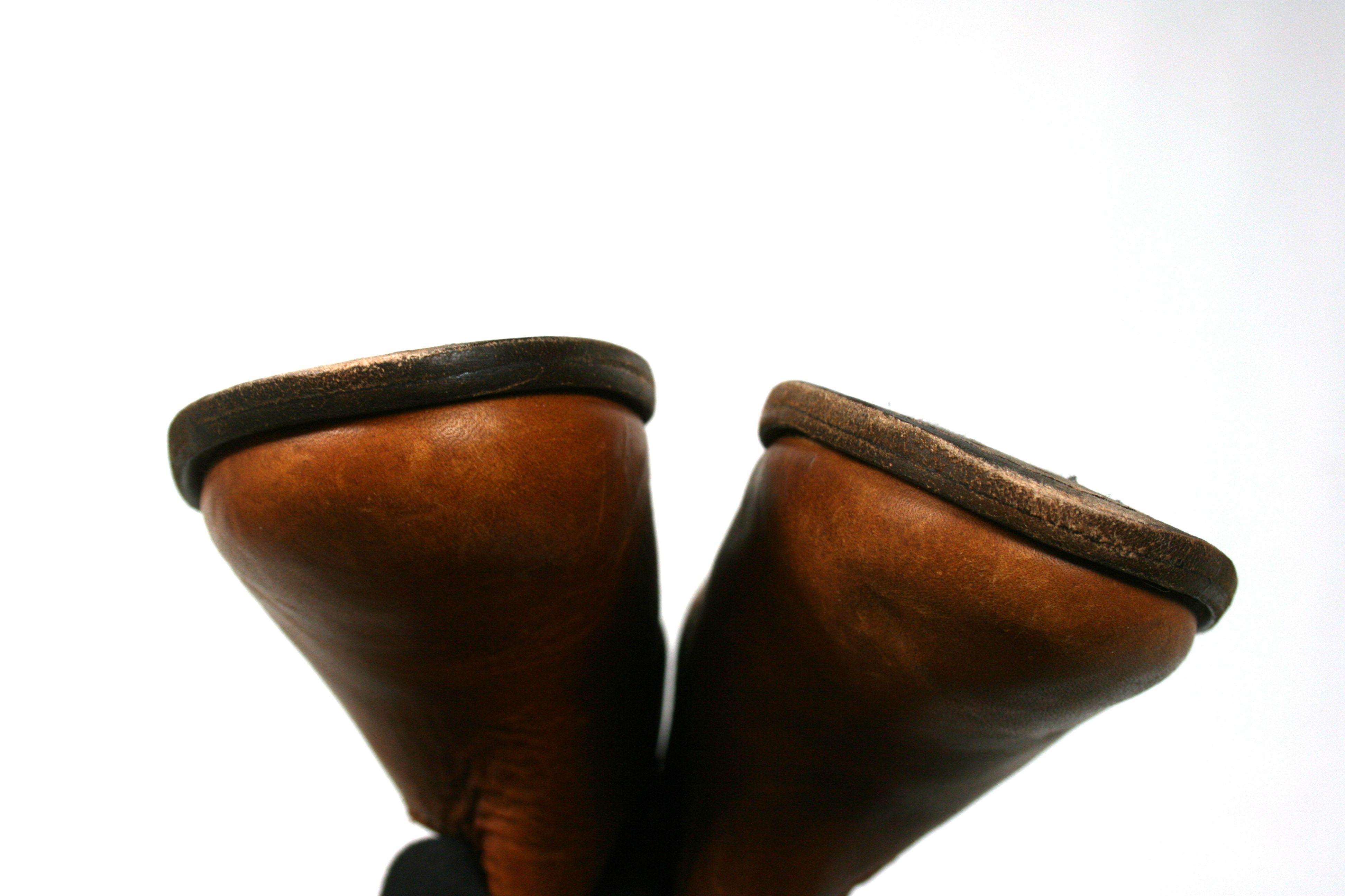 Frye Cowboy High Boots Made in Mexico Size US 5.5 / IT 35.5 - 5 Thumbnail