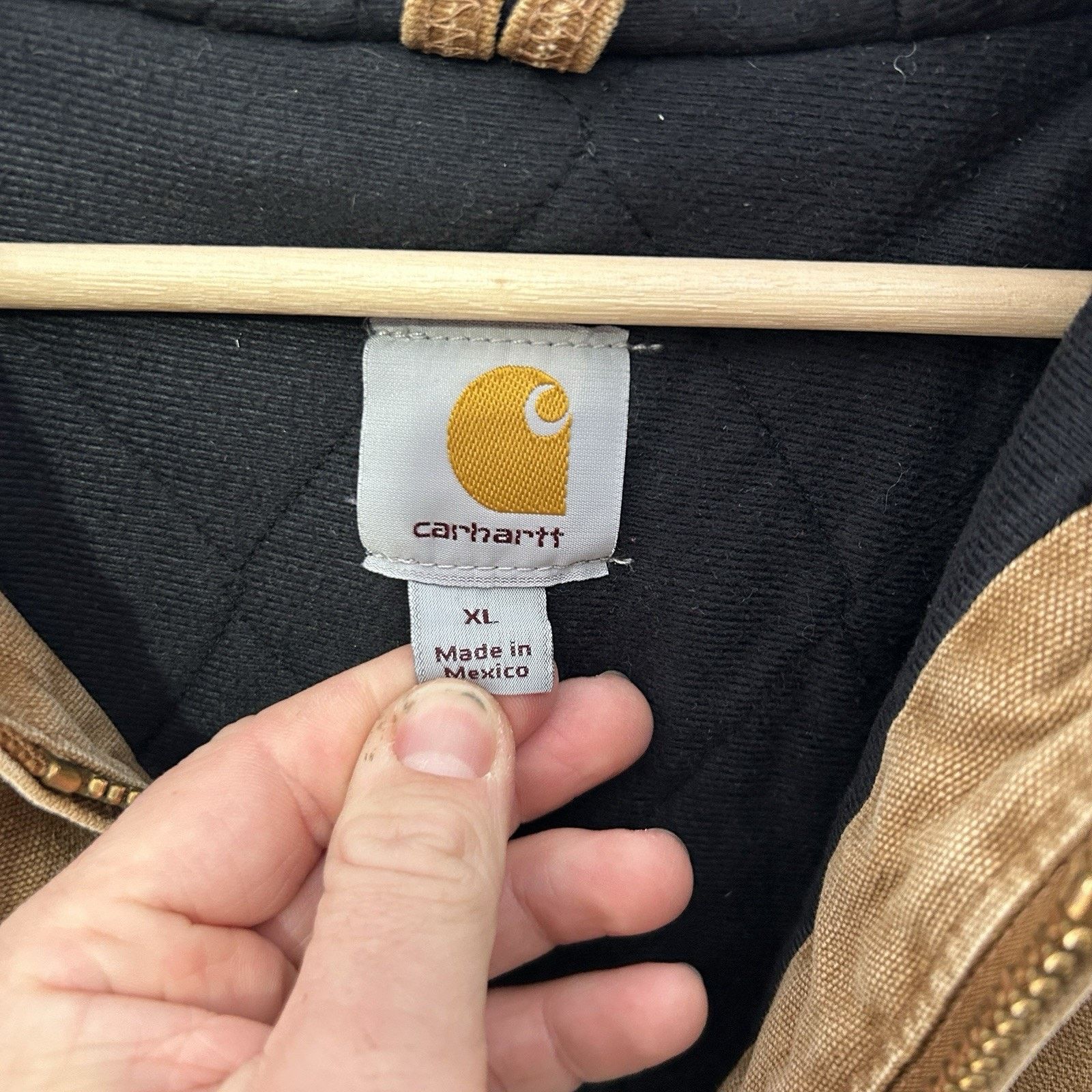 Carhartt Carhartt Hooded Quilt-Lined Active Jacket “Brown” J130-211 Size US XL / EU 56 / 4 - 10 Thumbnail