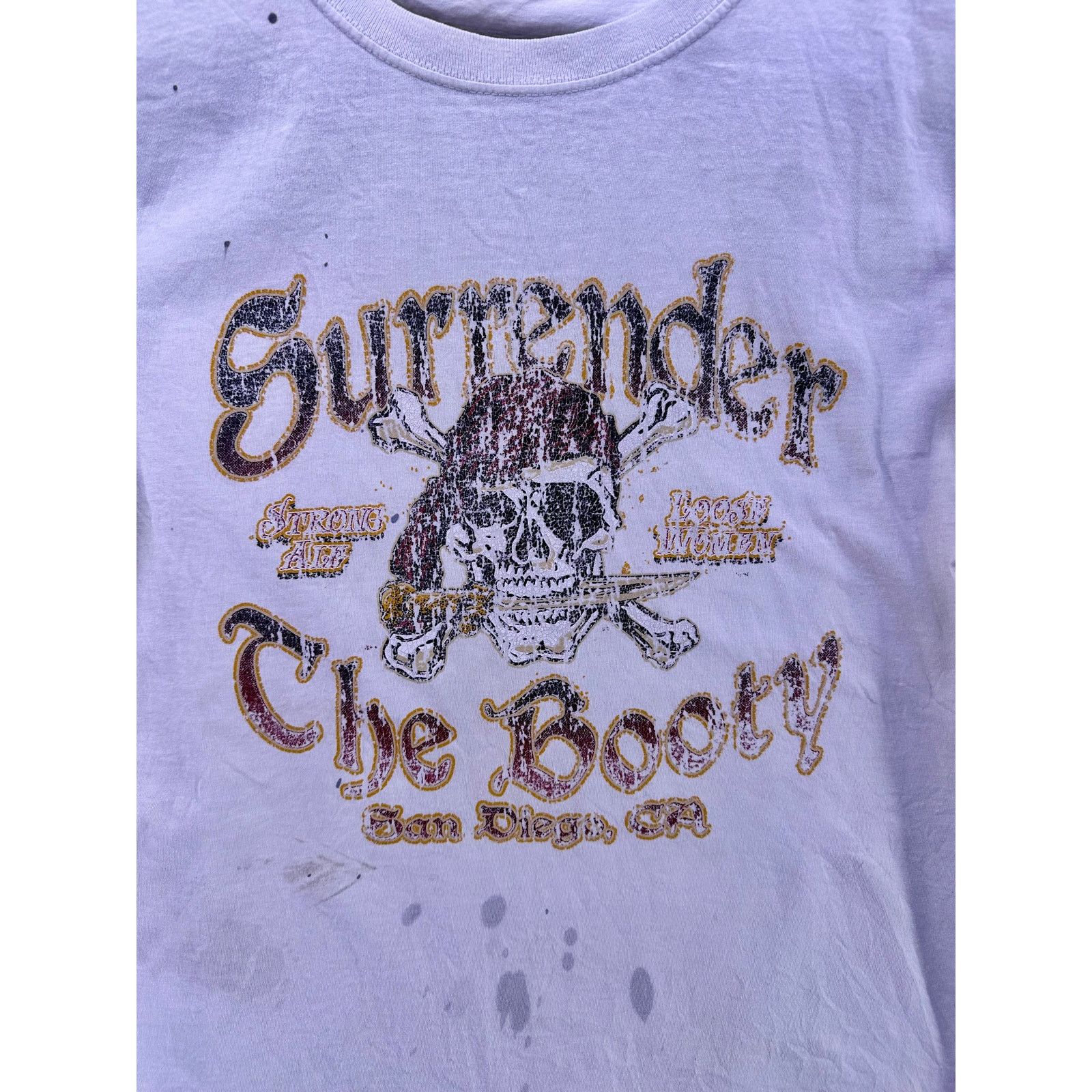 Jerzees Vint Jerzees Surrender The Booty Pirate Tshirt Size Large Size US L / EU 52-54 / 3 - 5 Thumbnail