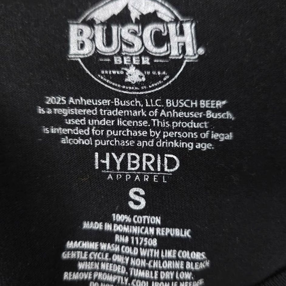 Vintage Busch Beer T Shirt Mens Size Small Black Cowboy Rodeo Anheuser Busch Breweriana Christmas Gift Retro Horse - Mens Shirts Size US S / EU 44-46 / 1 - 7 Thumbnail