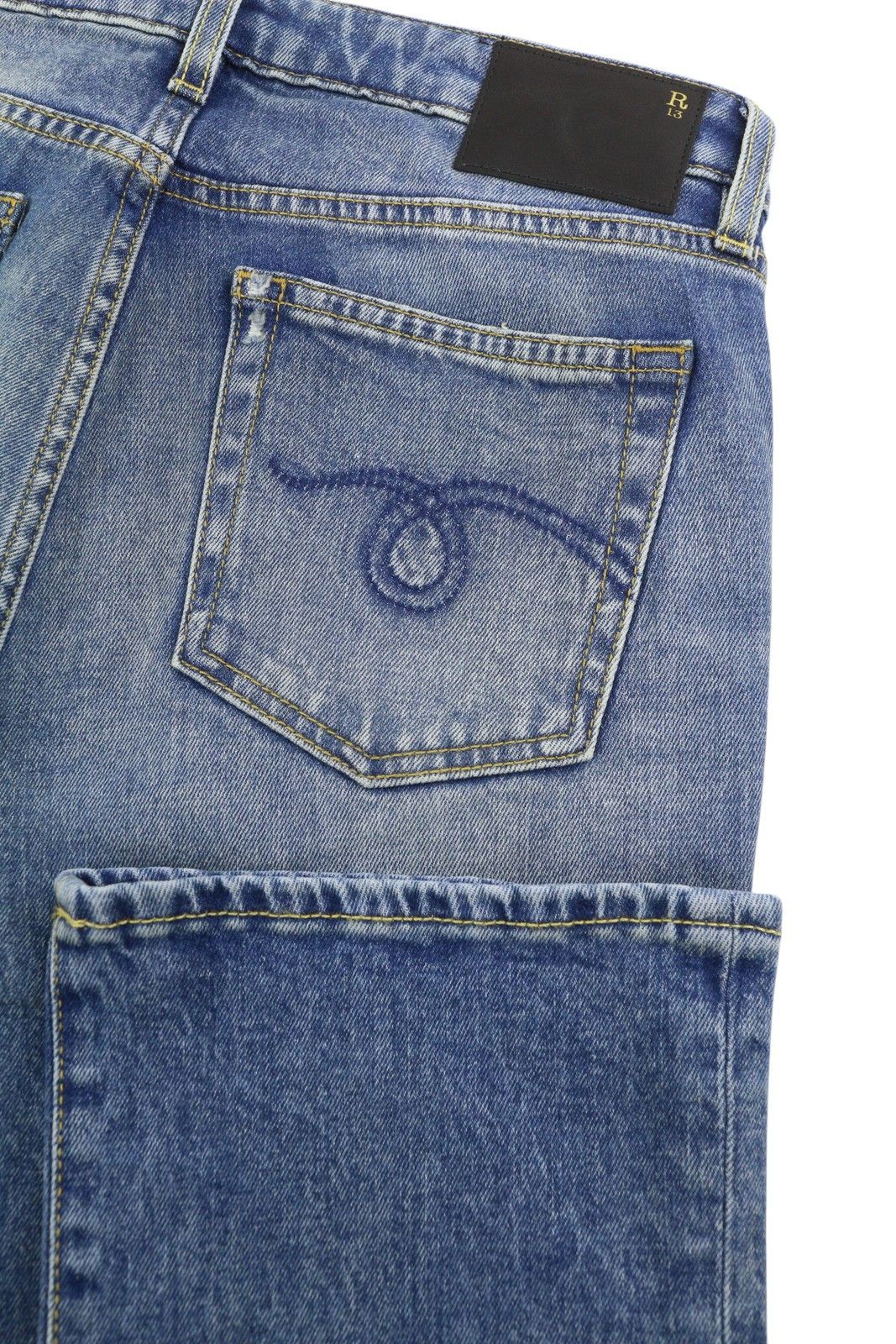 R13 KICK FIT 28 Jasper Faded Flare PS26 88279 Size 28" / US 6 / IT 42 - 6 Thumbnail