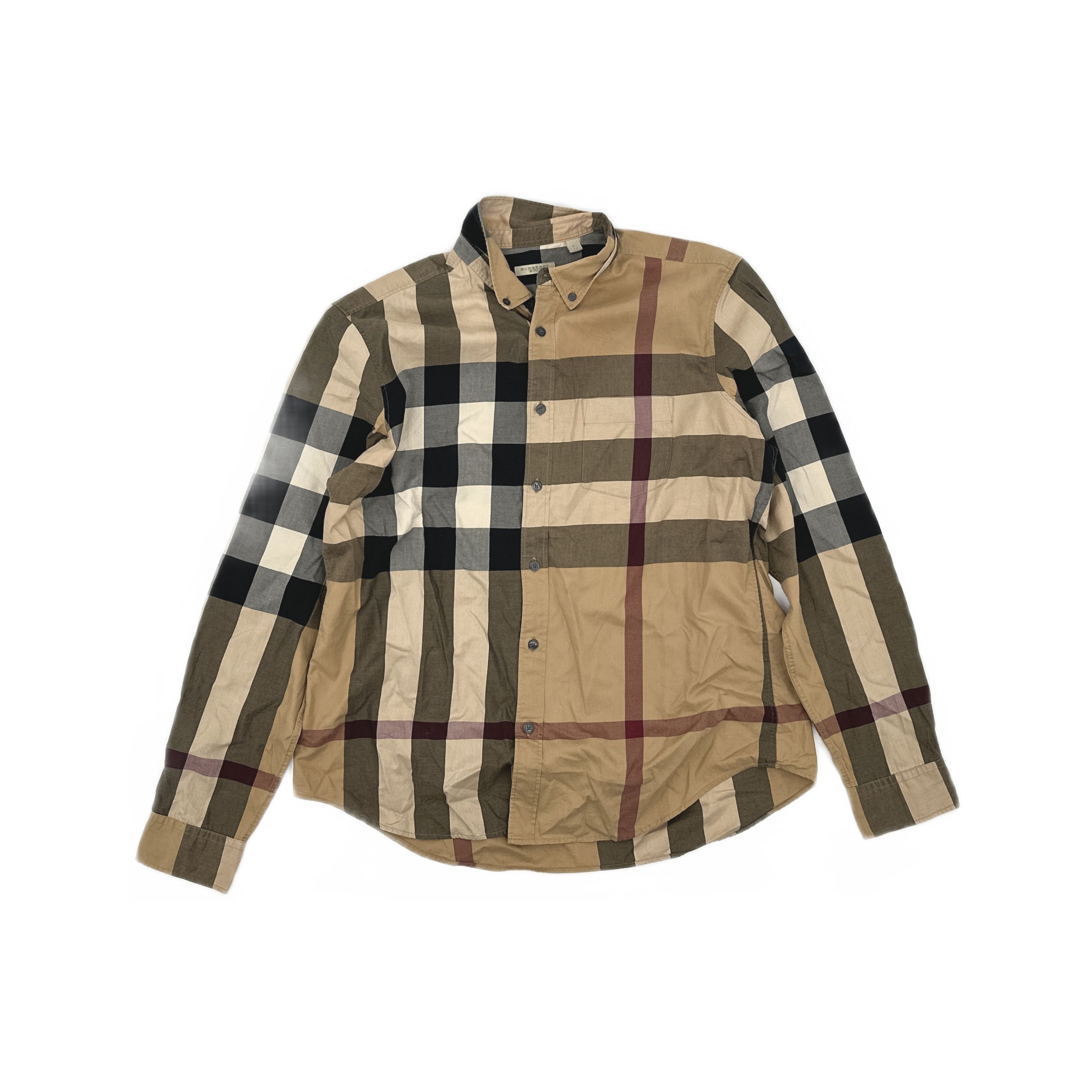Burberry Burberry Check Button Up Shirt XL Size US XL / EU 56 / 4 - 1 Thumbnail