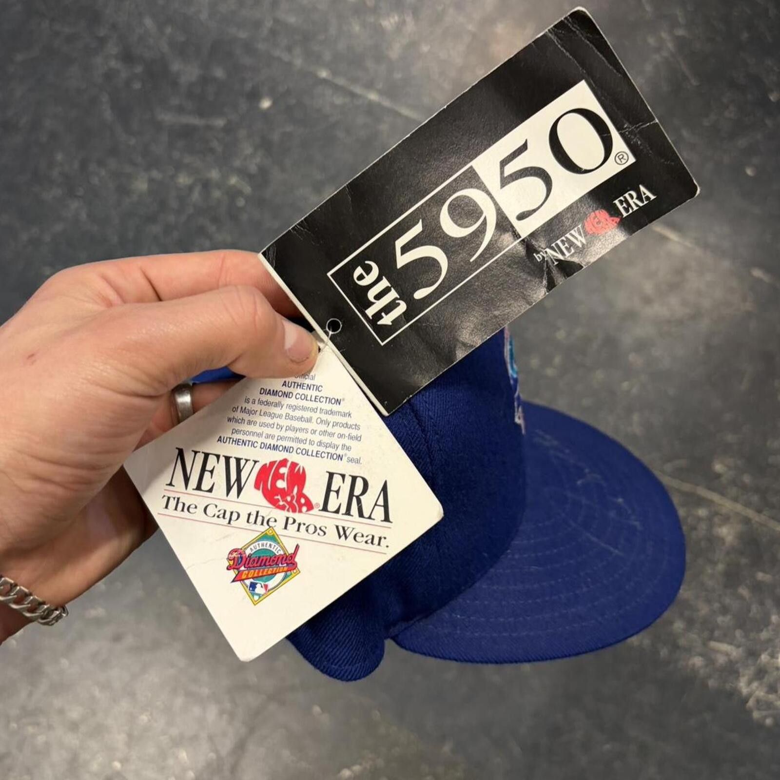 New Era 90s Deadstock Toronto Blue Jays Wool Autographed Fitted Size ONE SIZE - 4 Thumbnail