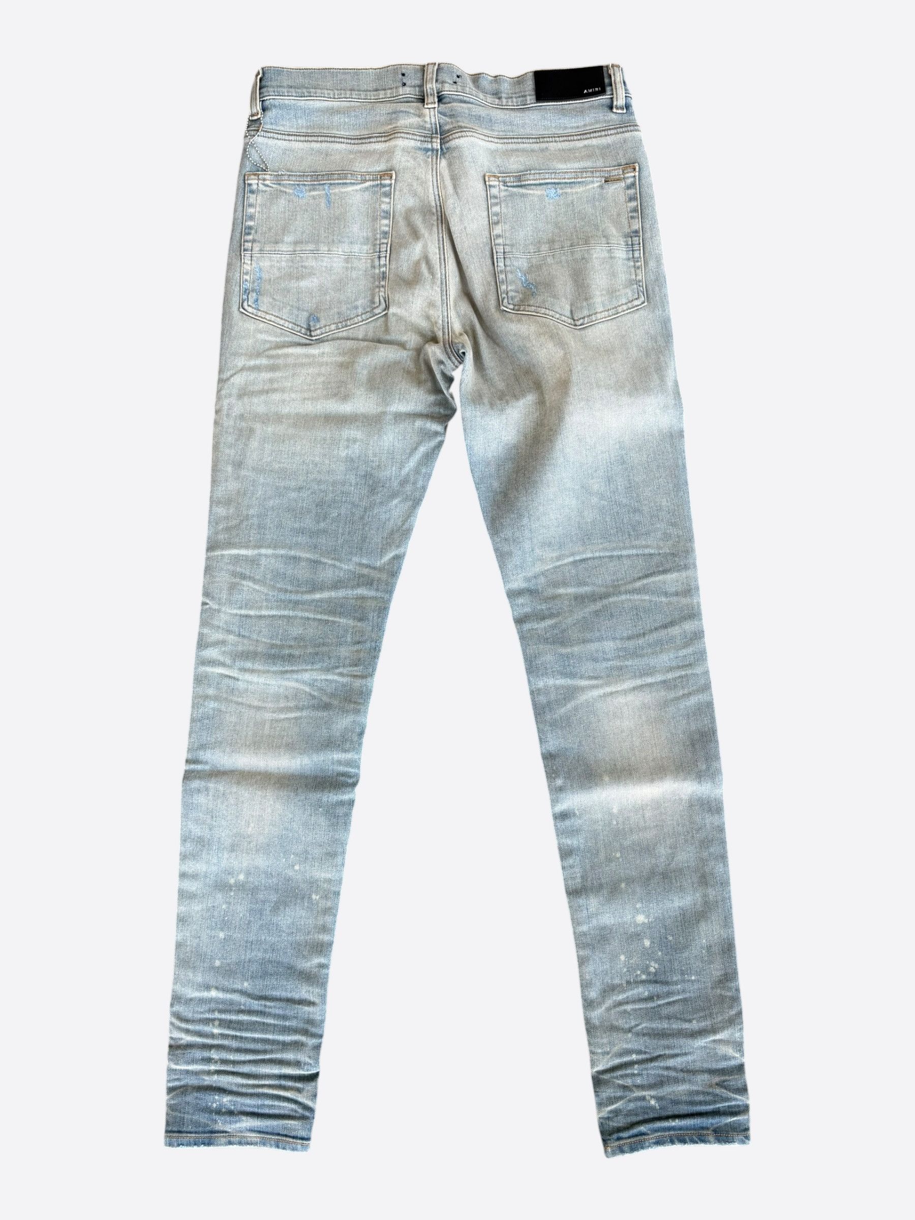 Amiri Amiri Clay Indigo & Tiger Patch Thrasher Jeans Size US 34 / EU 50 - 2 Thumbnail