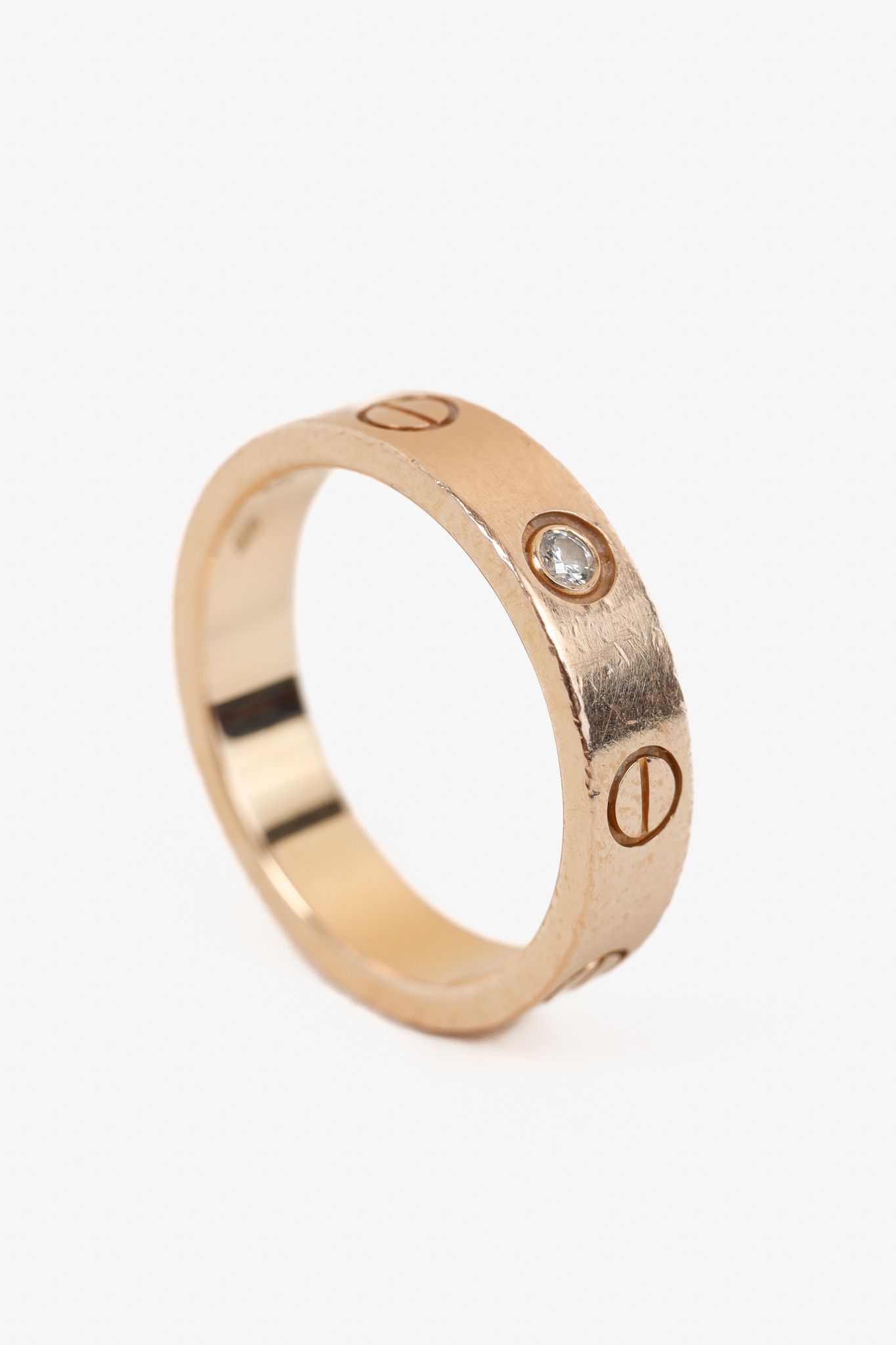Cartier Cartier Love 18k Rose Gold Diamond Pave Ring Size ONE SIZE - 2 Thumbnail