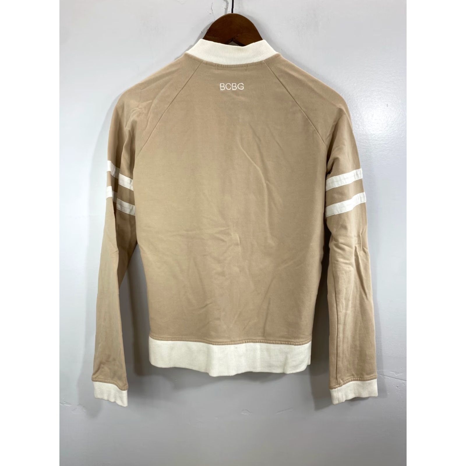 Bcbgmaxazria BCBG MaxAzria Women’s M Full Zip Jacket Bedazzled Logo #1702 Size M / US 6-8 / IT 42-44 - 3 Thumbnail