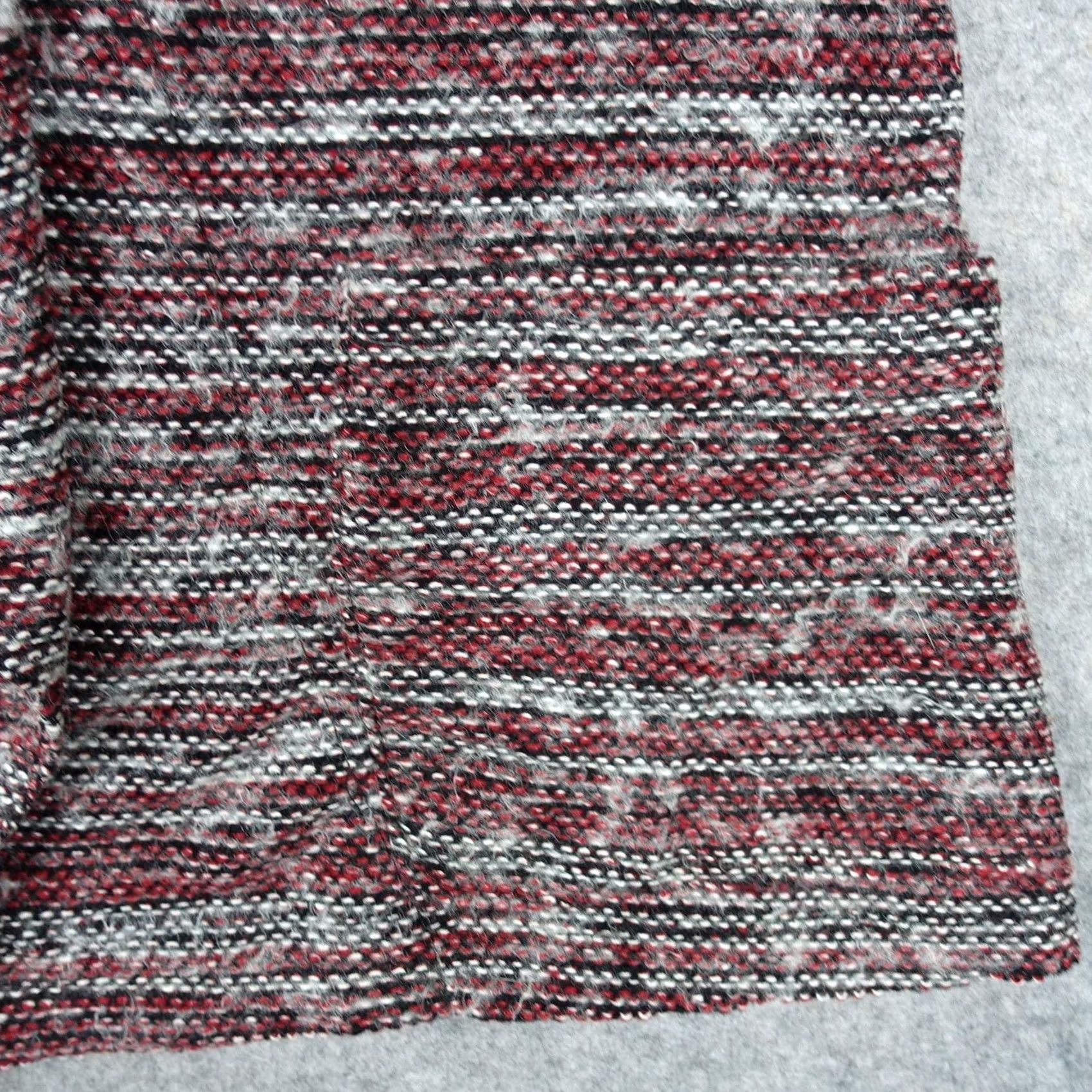 Lucky Brand Lucky Brand Cardigan Sweater Womens 3X Red Gray Stripe Open Front Cozy Knit Size XXL / US 16-18 / IT 52-54 - 3 Thumbnail