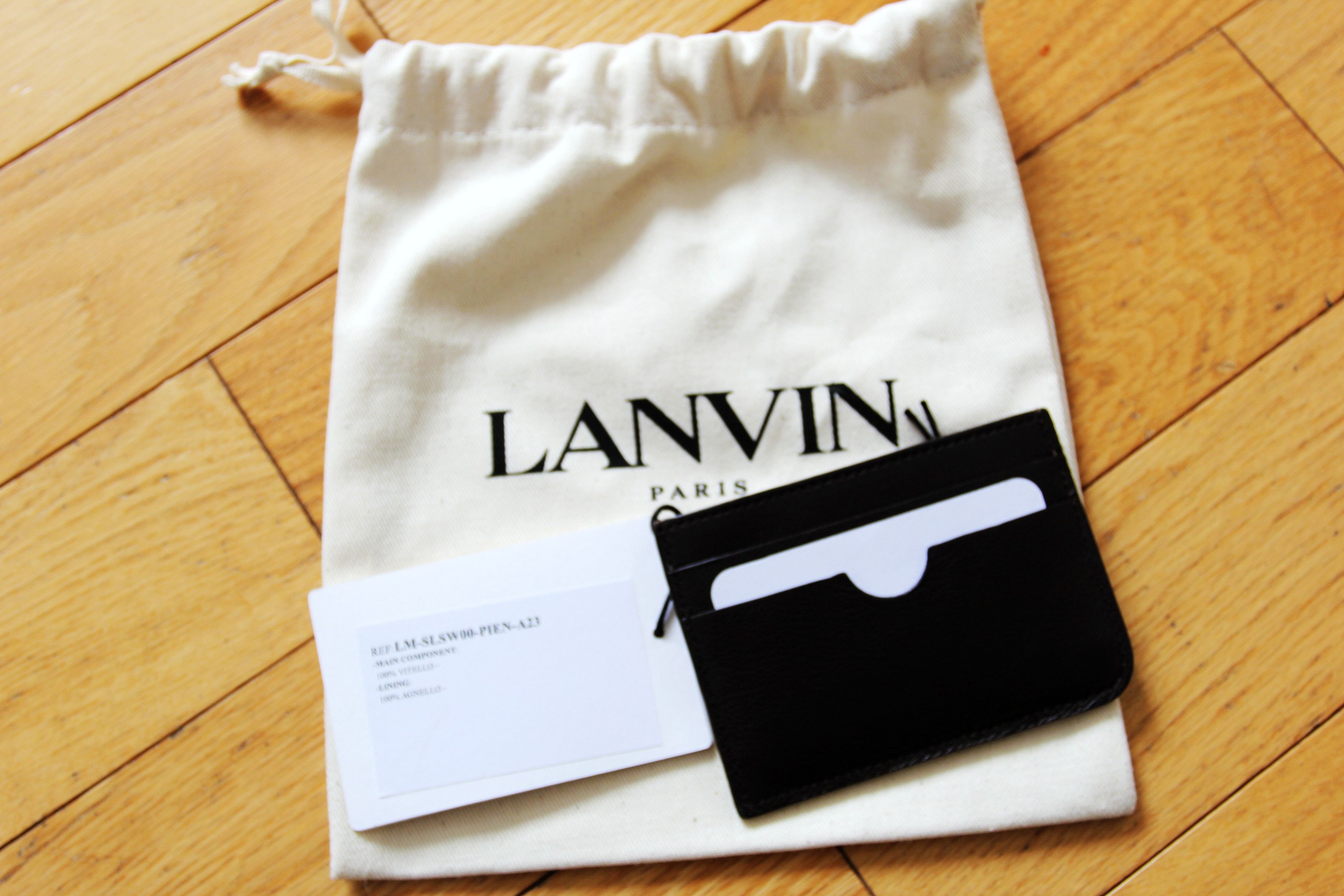 Lanvin BNWT AW23 LANVIN TWO-TONE LEATHER CARDHOLDER Size ONE SIZE - 4 Thumbnail