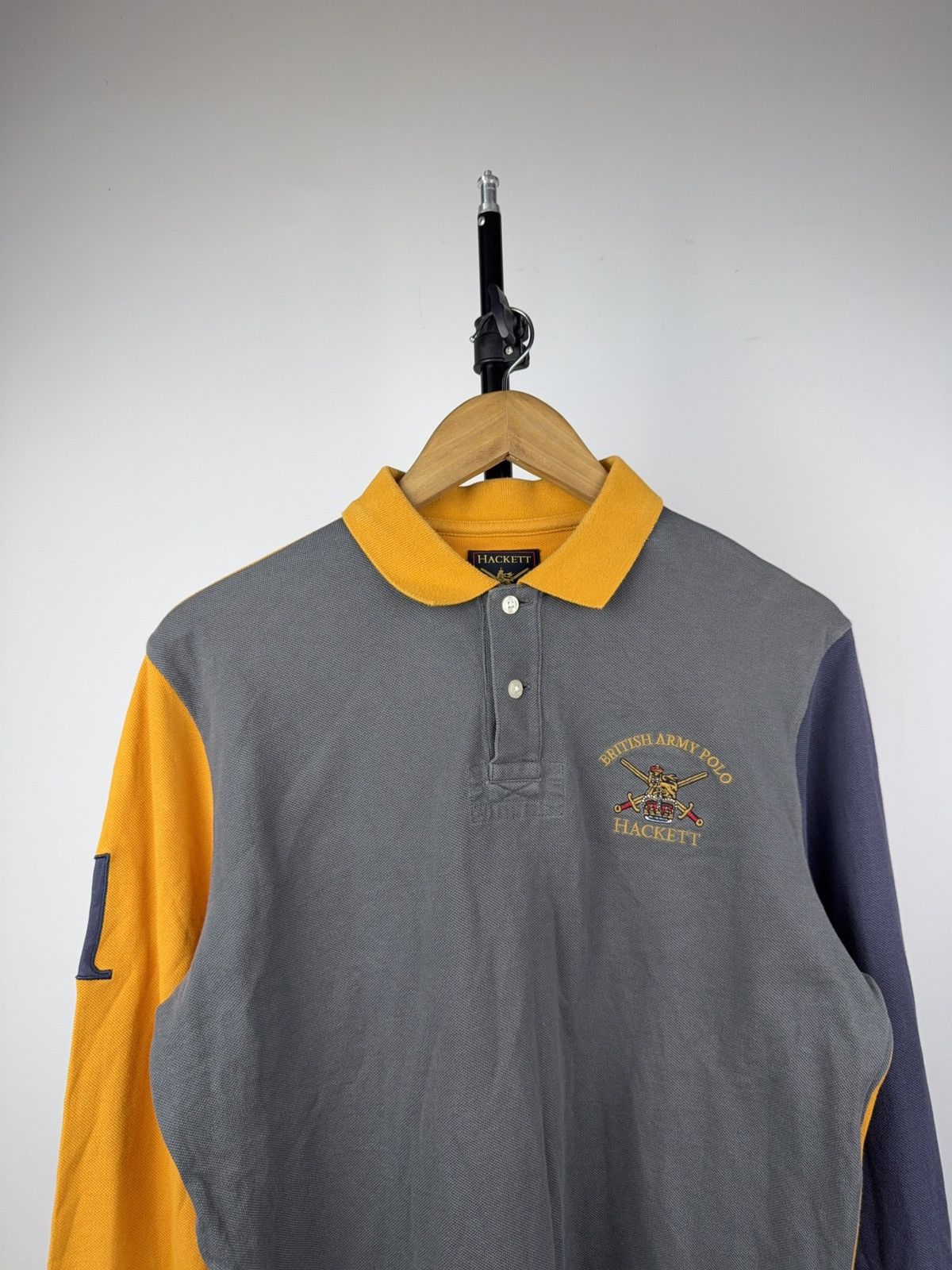 Hackett Vintage 00s Hackett #1 Y2K British Army Polos long sleeve Size US M / EU 48-50 / 2 - 2 Thumbnail