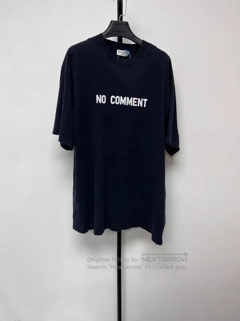 Balenciaga Balenciaga Solid Color Letter Printed Round Neck Casual T- Size US XXS / EU 40 - 1 Thumbnail