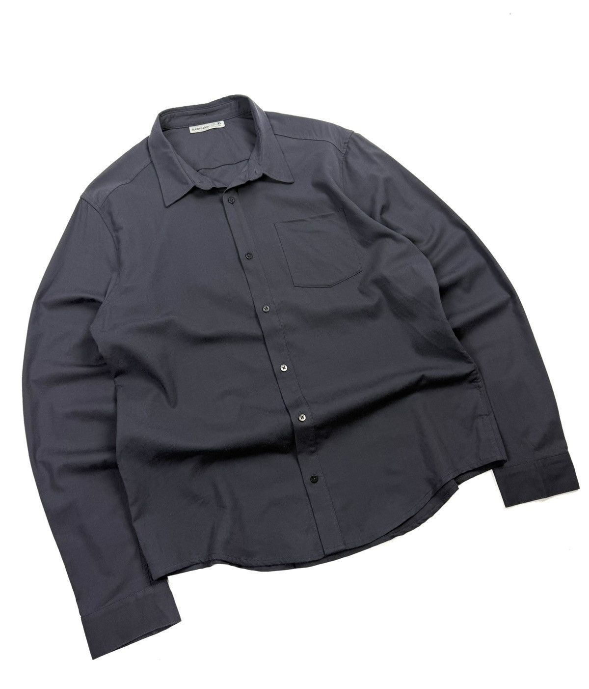 Icebreaker Icebreaker Wool Botton Up Shirt Gray Outdoor Gorpcore Size US XL / EU 56 / 4 - 5 Thumbnail