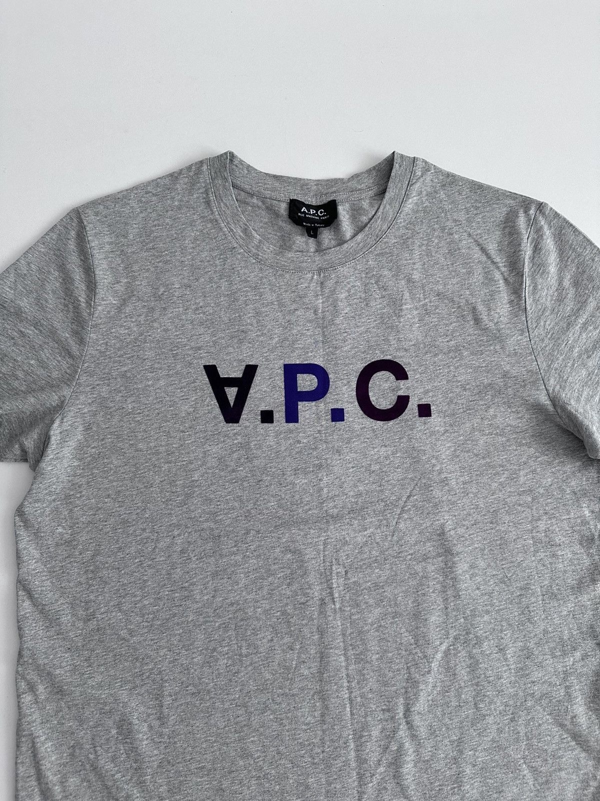 A.P.C. A.P.C. Multicoloured VPC T-Shirt - Violet SIZE XL Size US XL / EU 56 / 4 - 2 Thumbnail