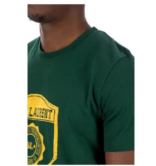 Saint Laurent Paris o1bcso1str1124 T-Shirt in Green Size US L / EU 52-54 / 3 - 5 Thumbnail