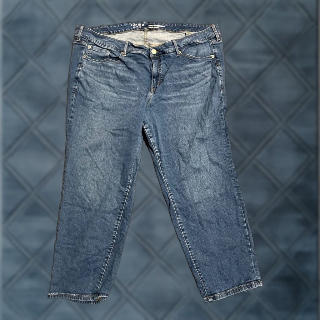Torrid VINTAGE Torrid Boyfriend Jeans Woman Blue 24S Stretch Size 24 Size 42" / US 20 - 1 Thumbnail