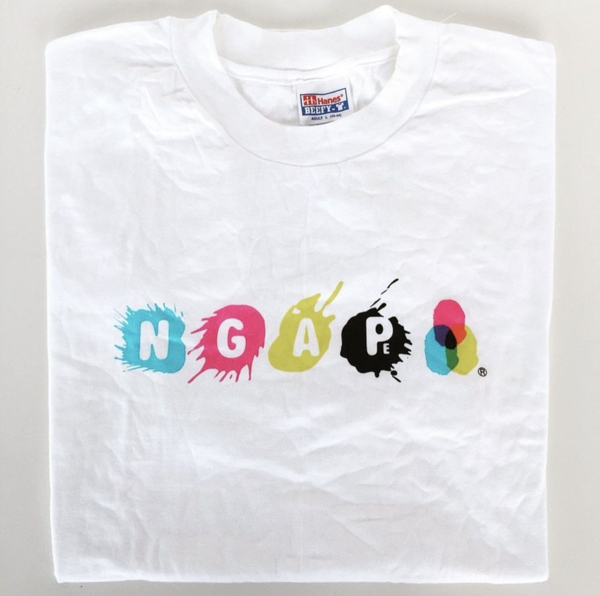 Bape VERY RARE OG 1998 A BATHING APE X NGAP TEE Size US L / EU 52-54 / 3 - 1 Thumbnail