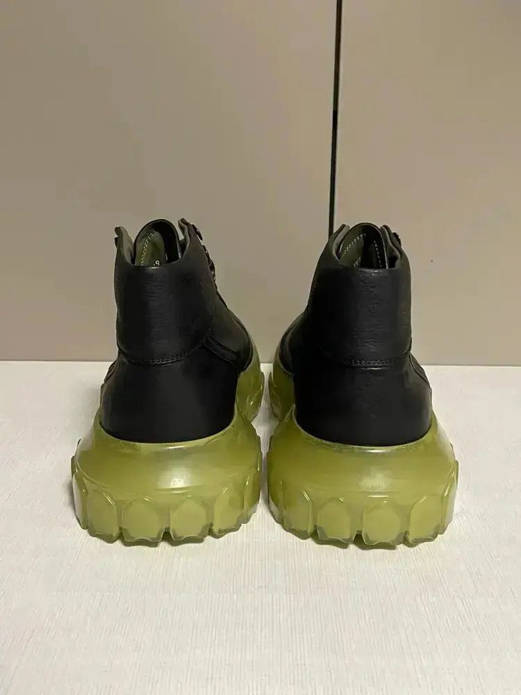 Rick Owens Sz 43.5 Rick Owens Leather Heavy Bottom Boots Size US 10.5 / EU 43-44 - 5 Thumbnail