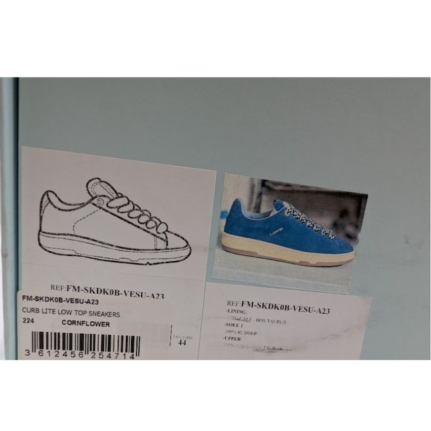 Lanvin o1rshd1 Curb Lite Low-Top Sneakers in Cornflower Size US 11 / EU 44 - 24 Thumbnail