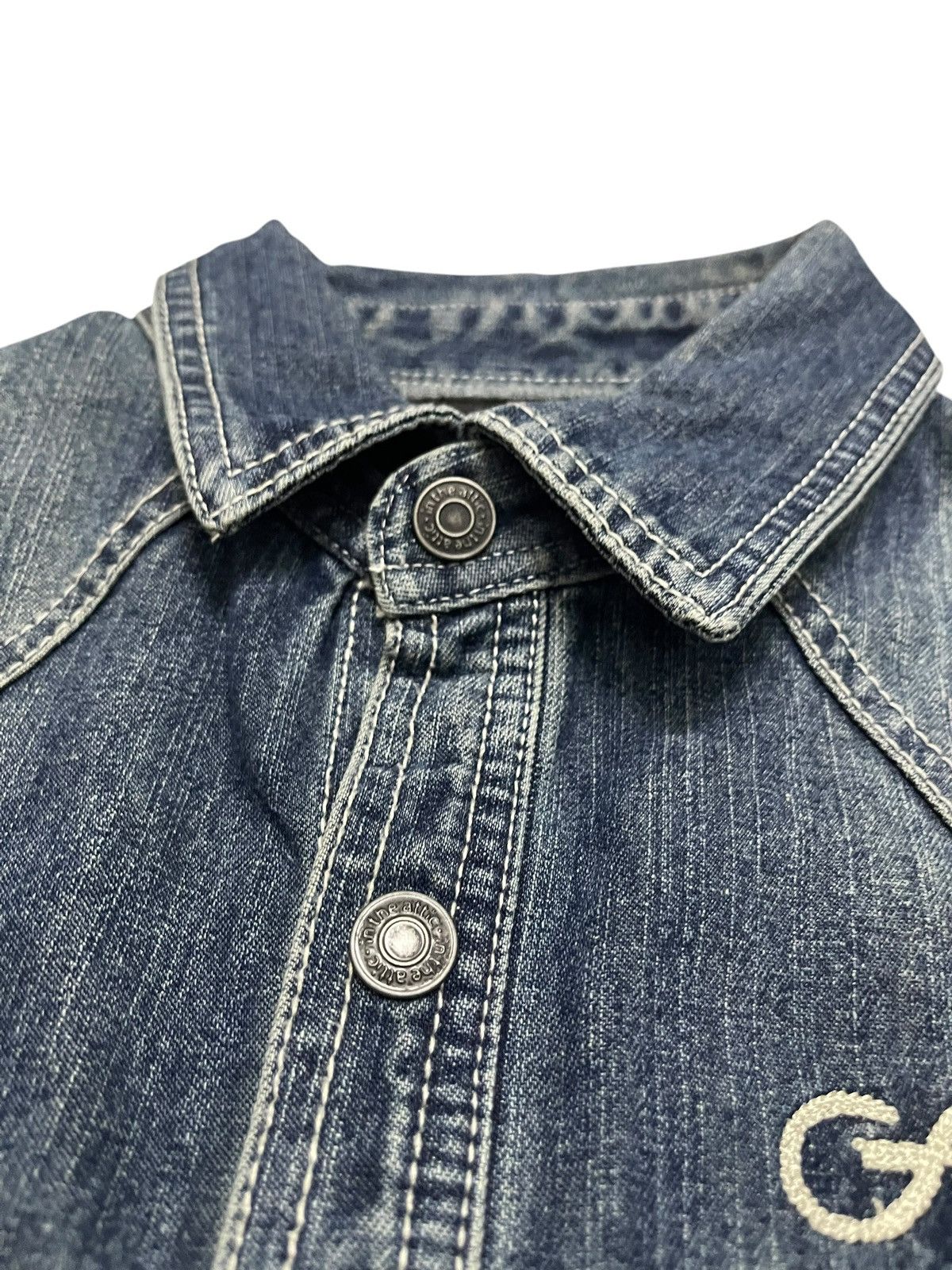 If Six Was Nine In The Attic “Ambitious” Western Denim Shirt Size US M / EU 48-50 / 2 - 4 Thumbnail